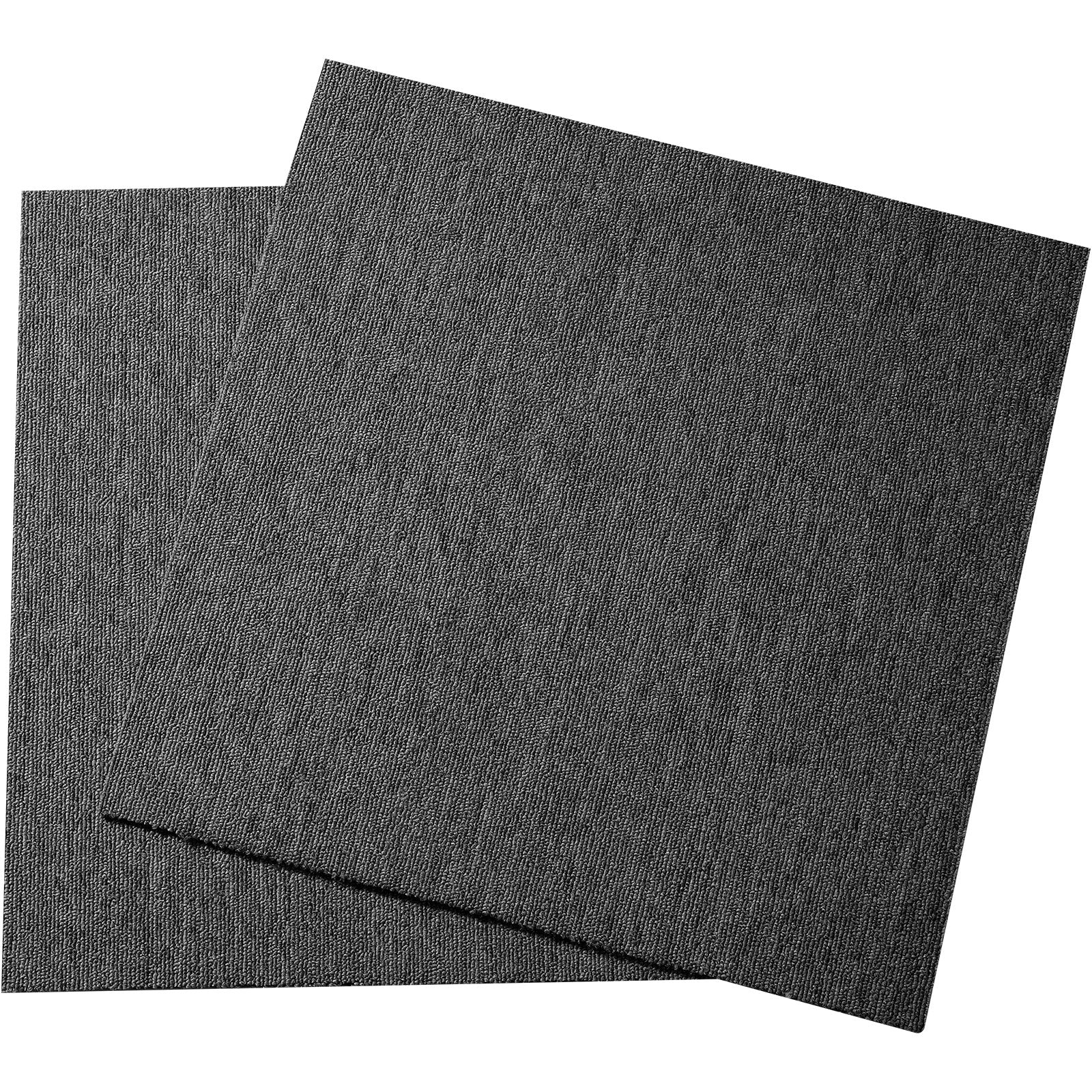 Carpet Tiles Reusable 20x20" Padded Squares 20 Tiles Dark Gray Indoor Outdoor