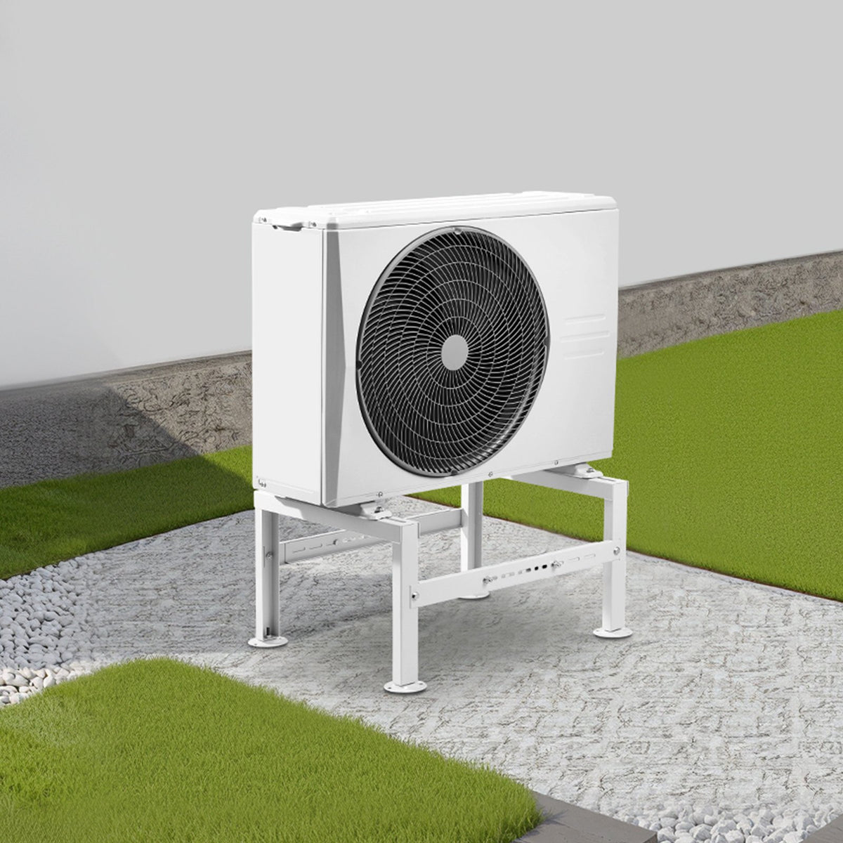 Mini Split Ground Stand Adjustable 9000-60000BTU AC Anti-Vibration 350kg Load