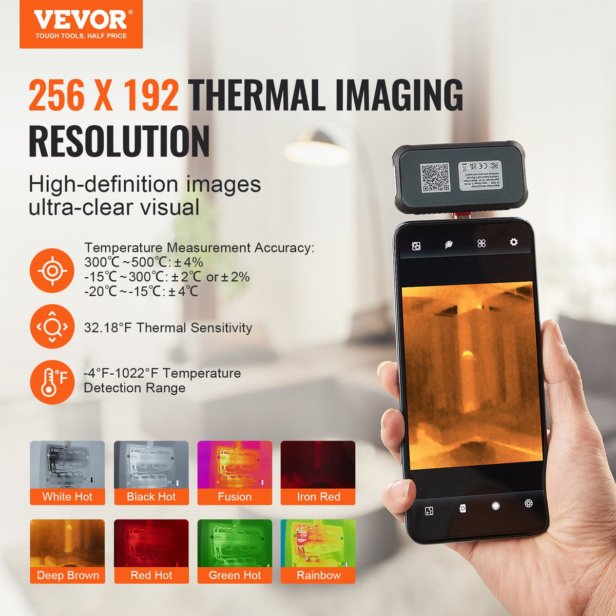 Thermal Imaging Camera for Android 256x192 IR with Visual Camera 25Hz IP54