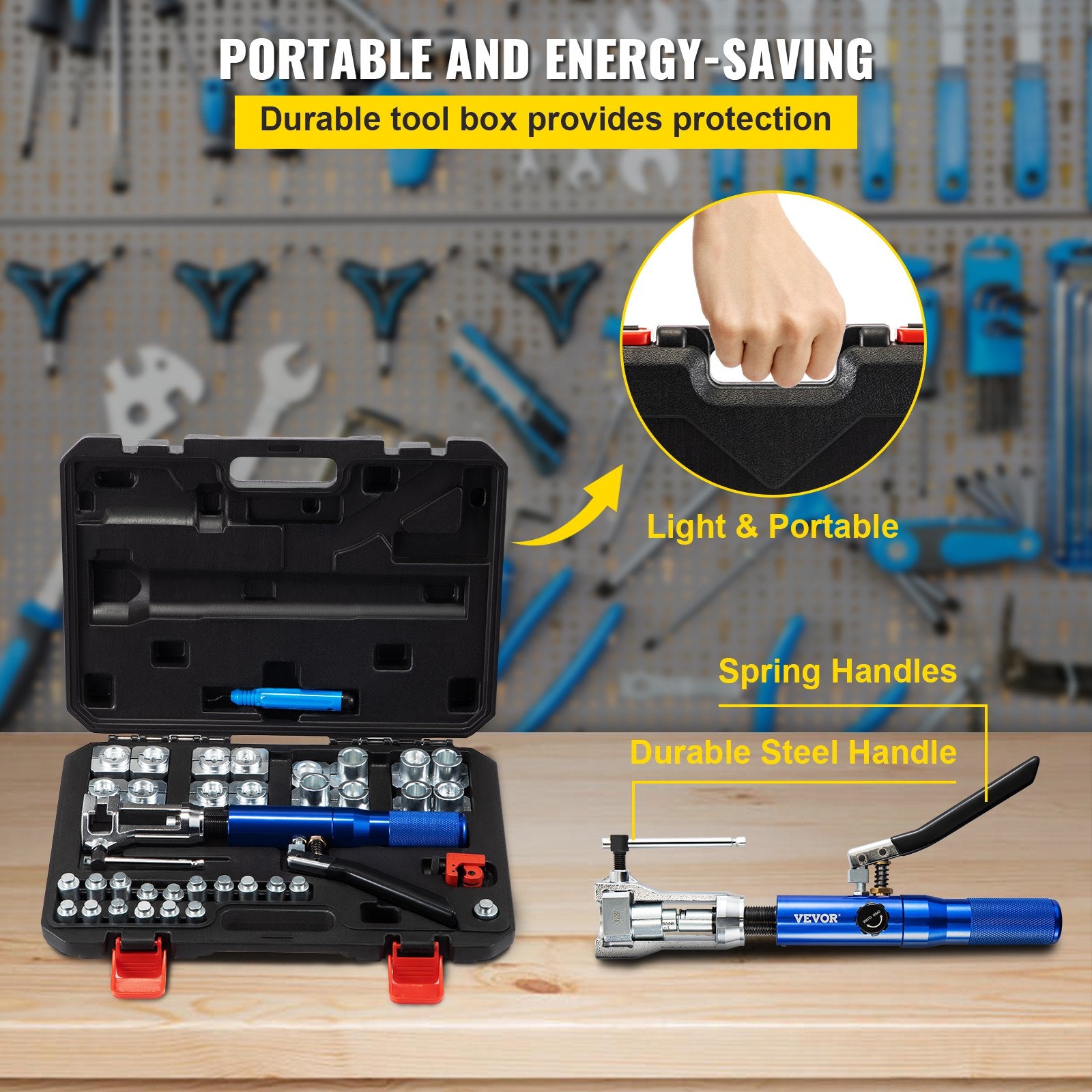Flaring Tool Hydraulic 45 Degree Double Cutter Deburrer 32PCS 4.8-12.7mm