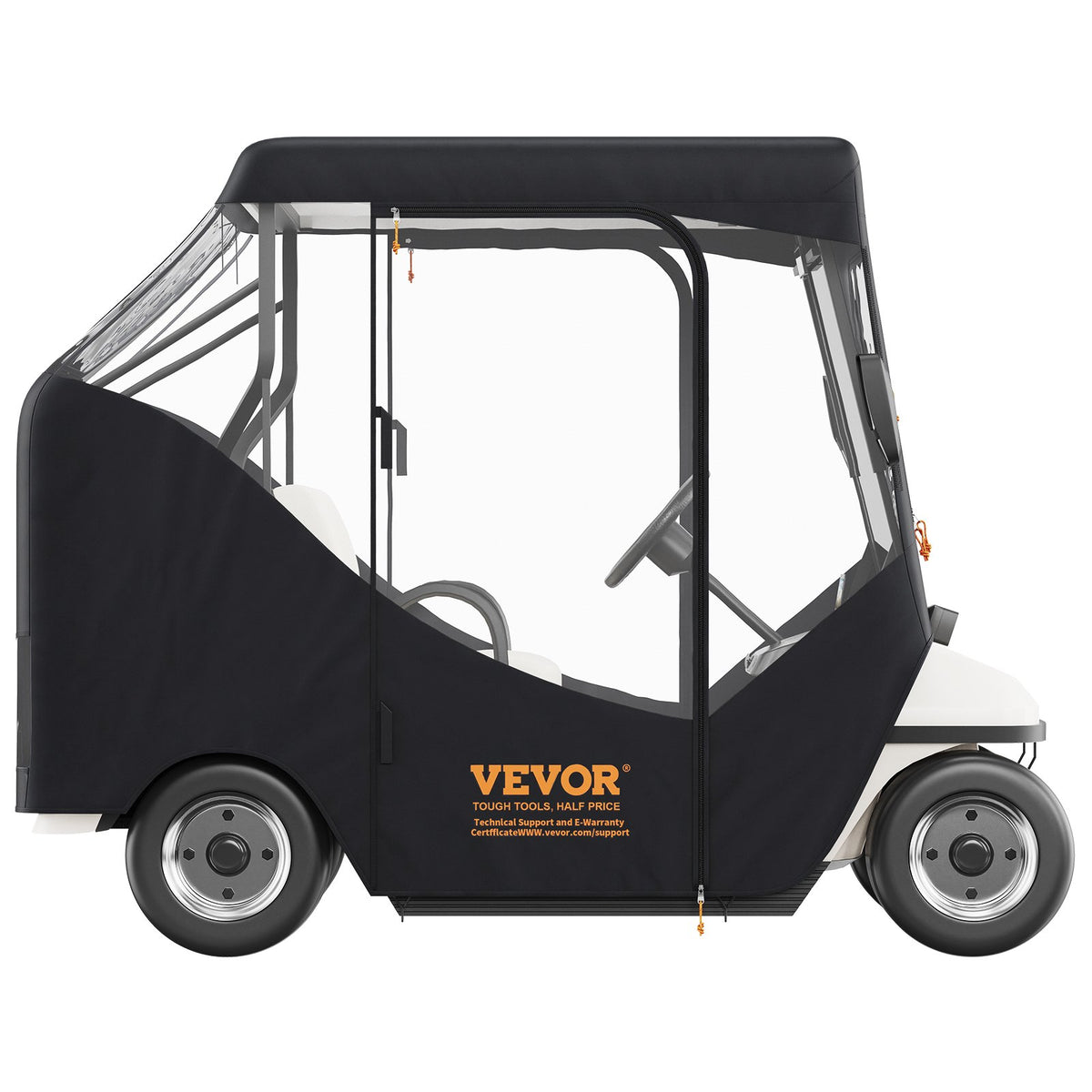 2-Seater Golf Cart Enclosure, Sunproof Dustproof Club Car Cover