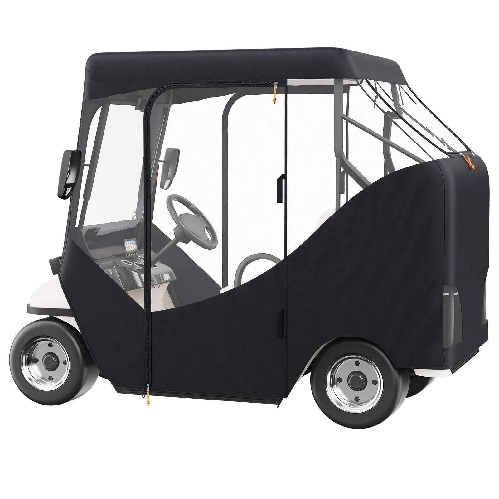 2-Seater Golf Cart Enclosure, Sunproof Dustproof Club Car Cover