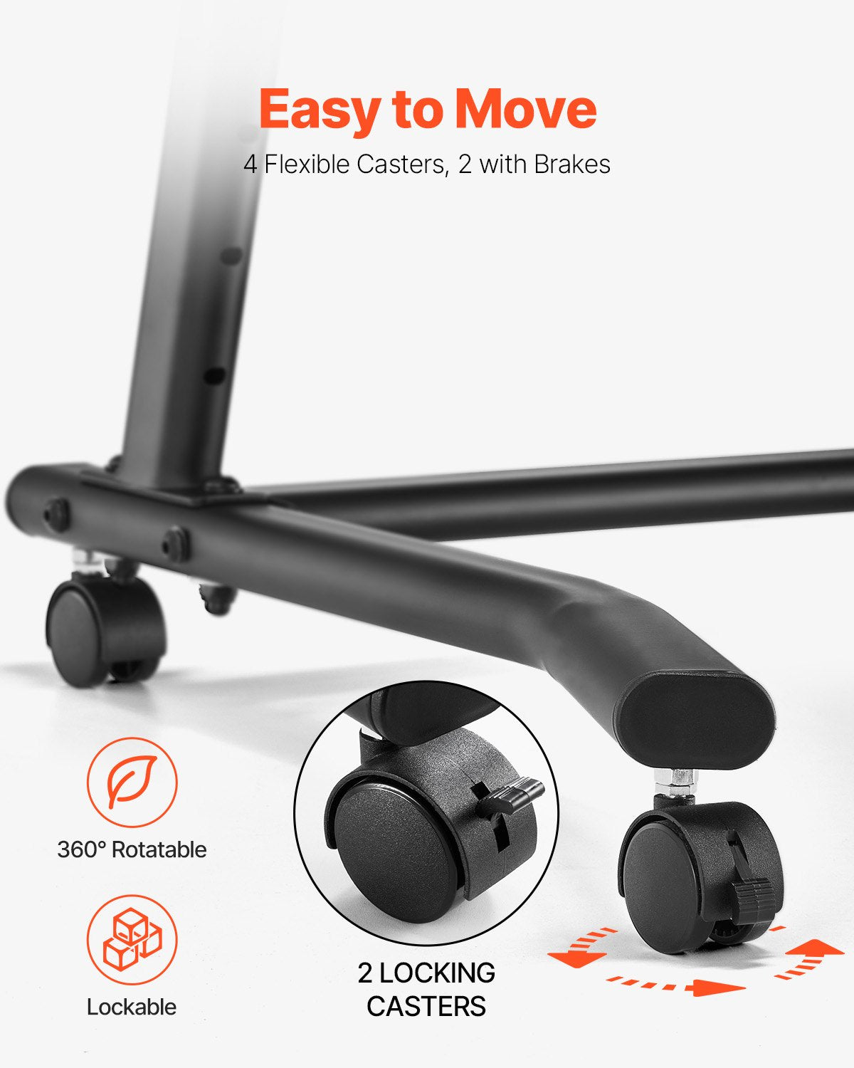 Foldable Cycling Desk Bike Trainer Treadmill Desk Mobile Home Office Fitness Use