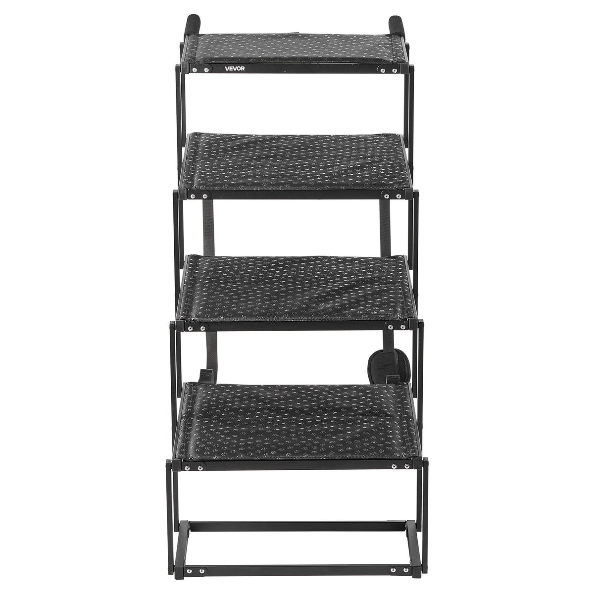 4-Step Foldable Dog Stairs for Car Non-Slip Ramp Supports up to 113kg