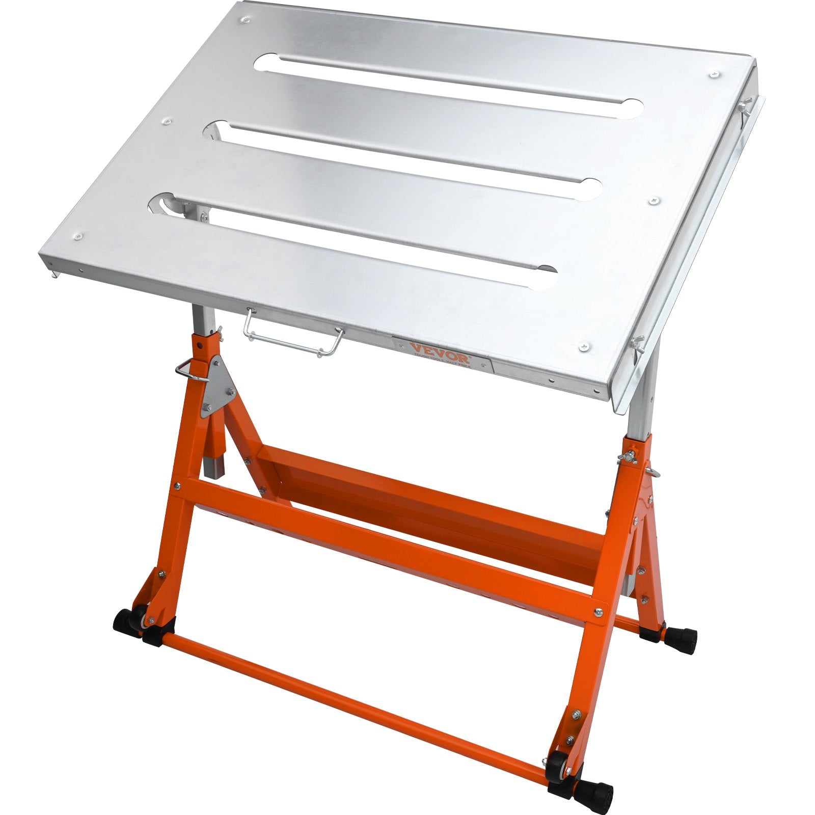 Welding Table 30x20 Inch Steel Workbench 400LBS Folding with Adjustable Rails