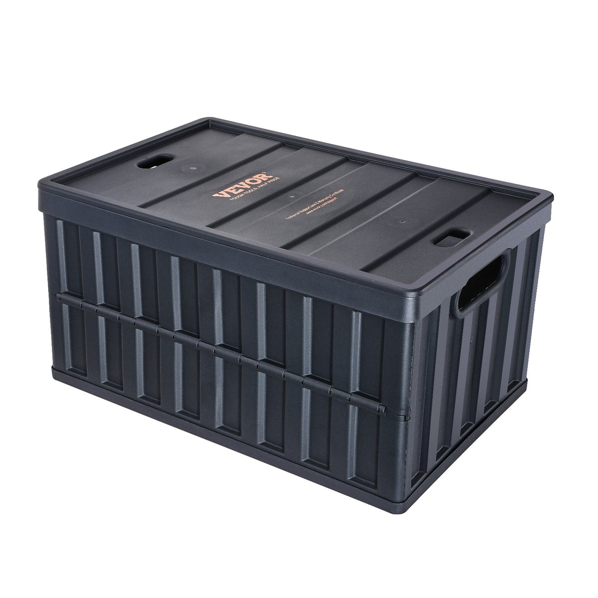 Storage Bins Collapsible 3-Pack 65L with Lids Foldable Heavy Duty Plastic
