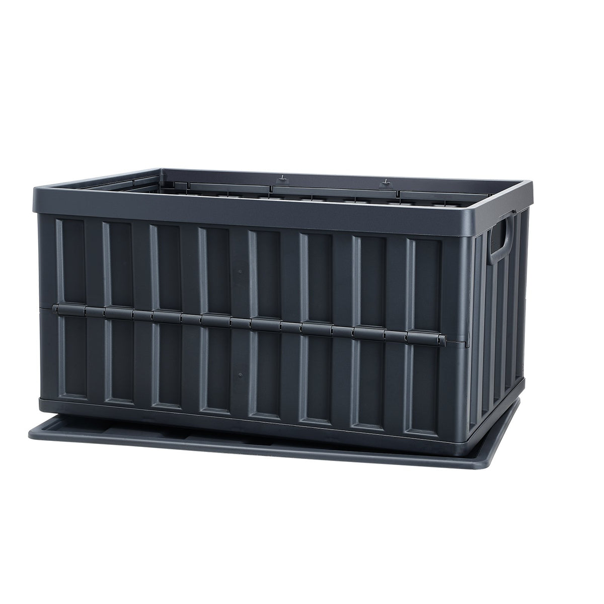 Storage Bins Collapsible 3-Pack 65L with Lids Foldable Heavy Duty Plastic
