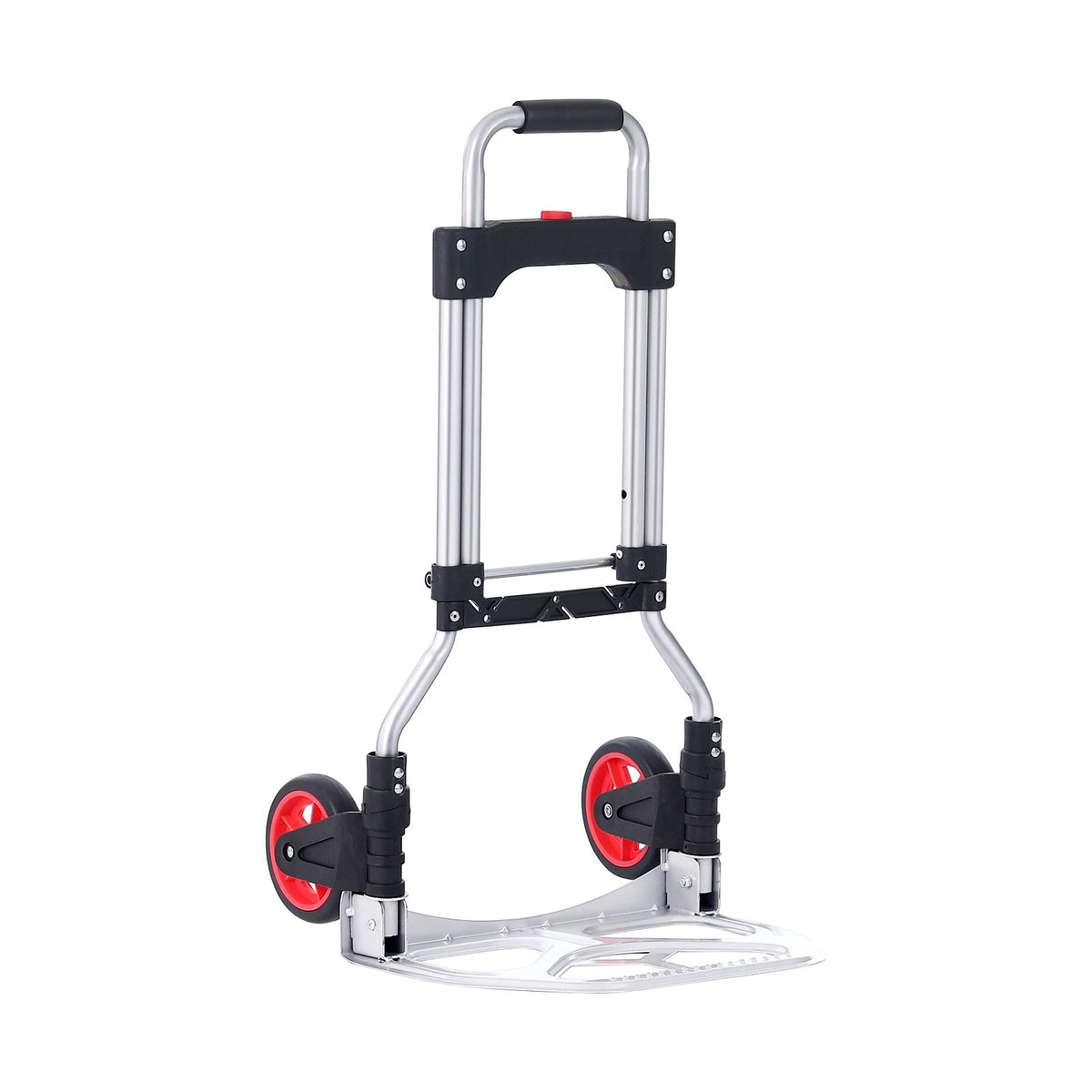 Hand Truck Folding Aluminum 80KG Convertible Dolly Telescoping Handle Wheels