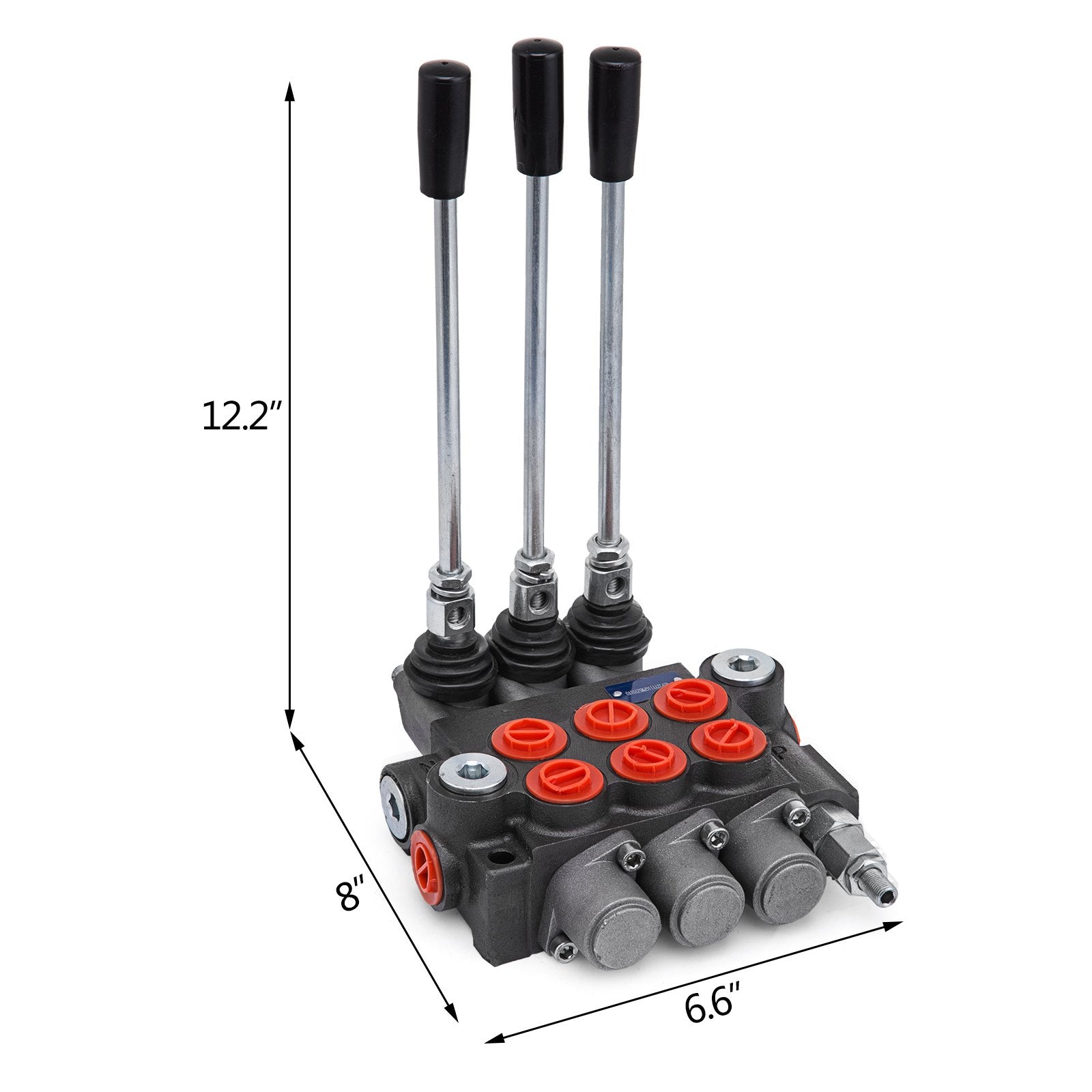 3-Spool Hydraulic Control Valve 11GPM Double Acting for Tractors Loaders Tanks