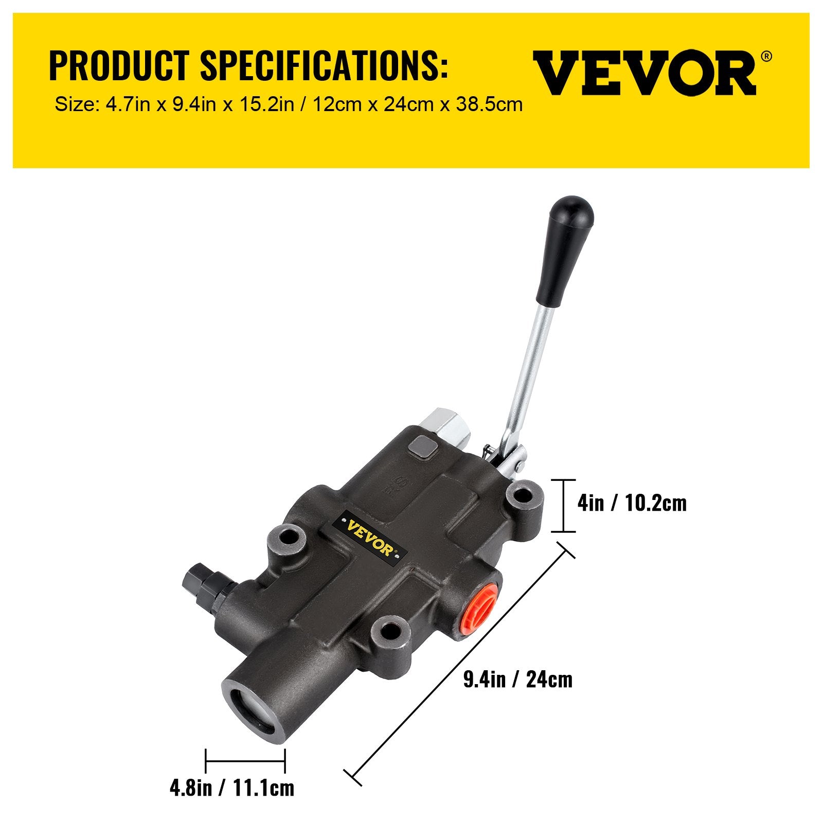 Hydraulic Directional Control Valve 1 Spool 21 GPM 3625 PSI Loader Valve