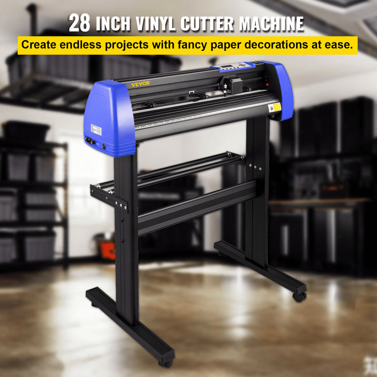 Vinyl Cutter 720mm 28 Inch Max Feed Adjustable Force Speed Floor Stand Signs