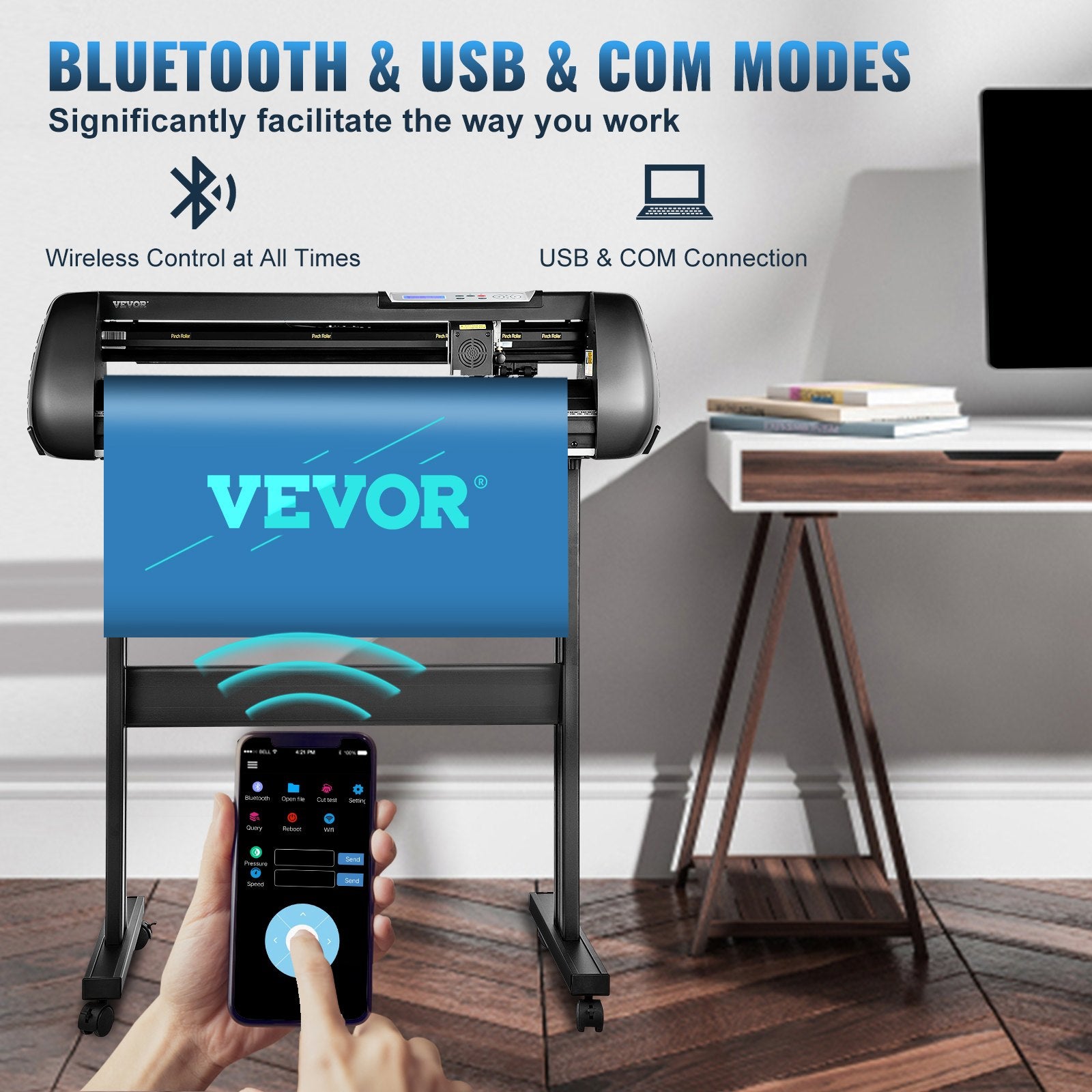 Vinyl Cutter Plotter Machine Bluetooth USB Sign Making DIY Cutting Tool Kit