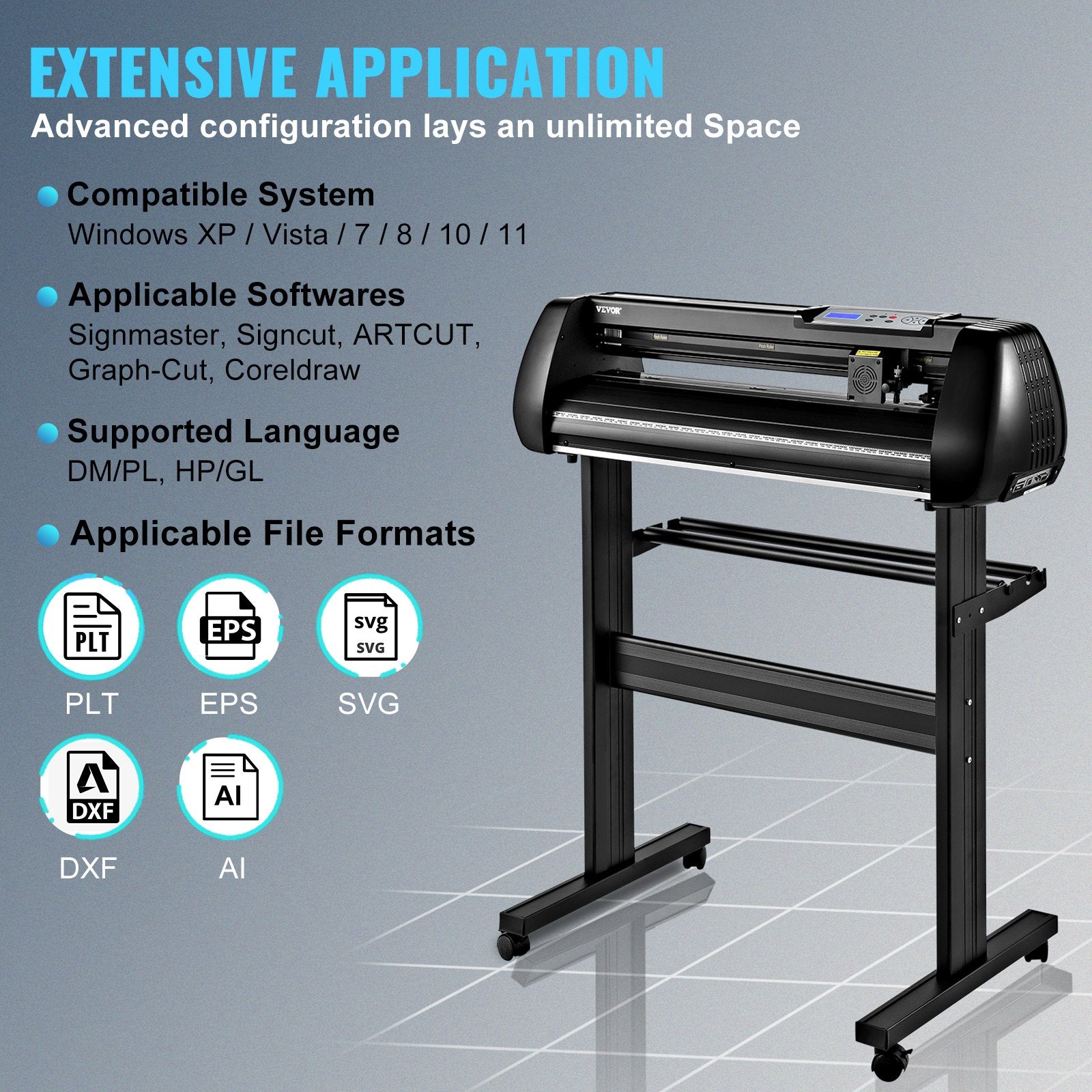 Vinyl Cutter Plotter Machine Bluetooth USB Sign Making DIY Cutting Tool Kit