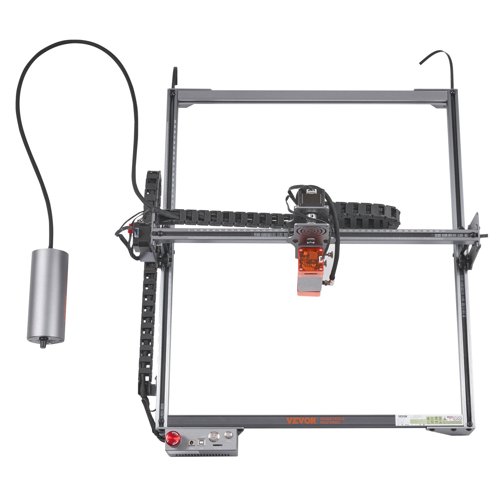 10W Laser Engraver, 15.7"x15.7" Area, 10000mm/min, Eye Protection, Wood & Metal