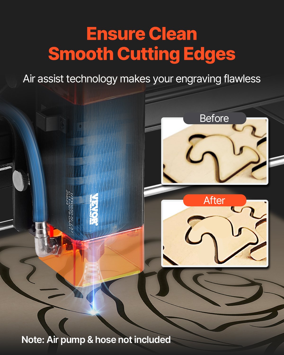 10W Laser Engraver Cutter with 14.9" x 15.7" Working Area