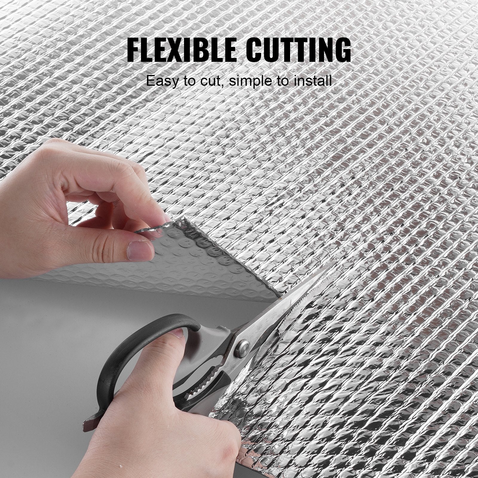 Double Reflective Insulation Roll 48x10ft Aluminum Foil Bubble Thermal Shield