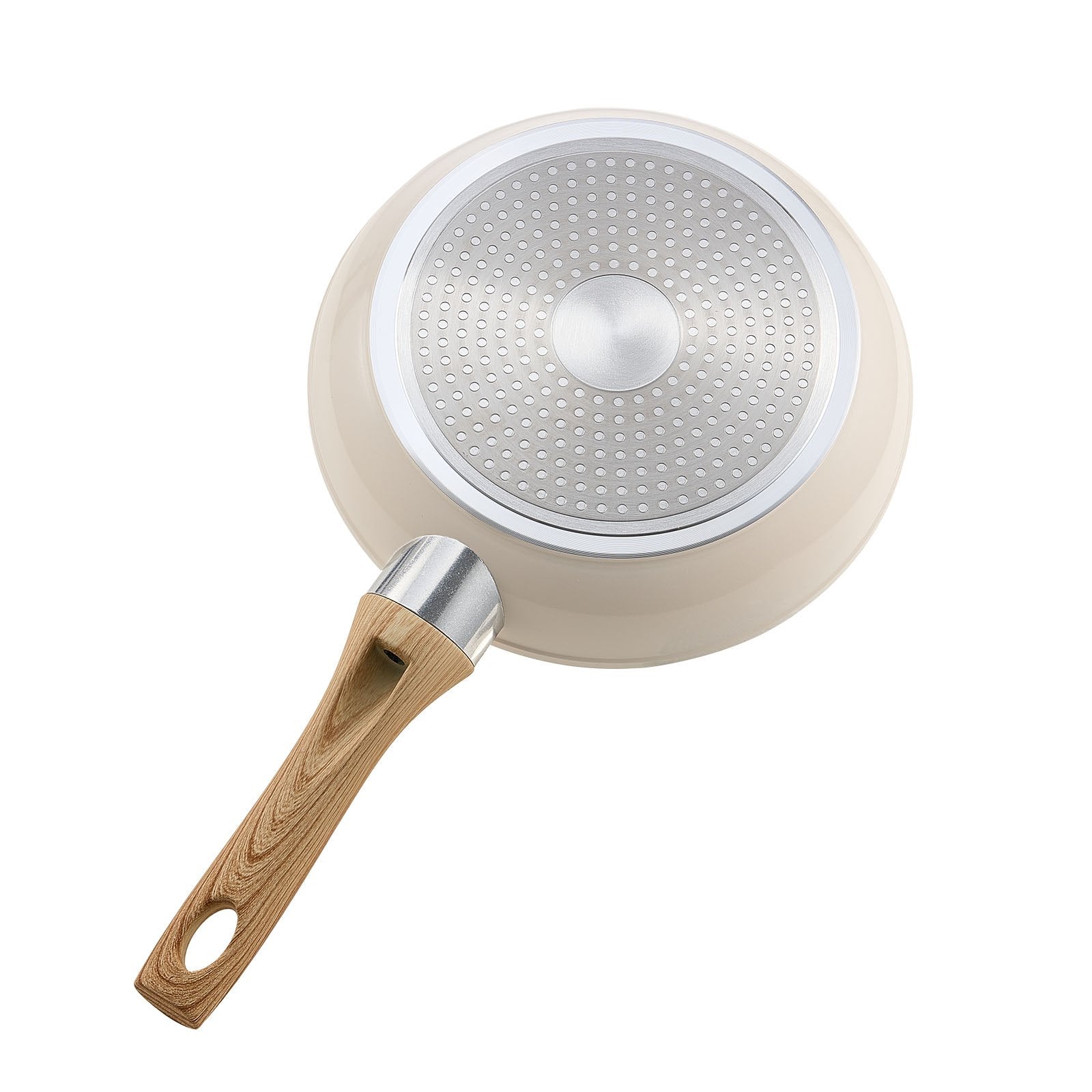 Frying Pan Skillet 3-Pcs (200/240/280mm) Nonstick Ceramic Heat-Resistant Handle
