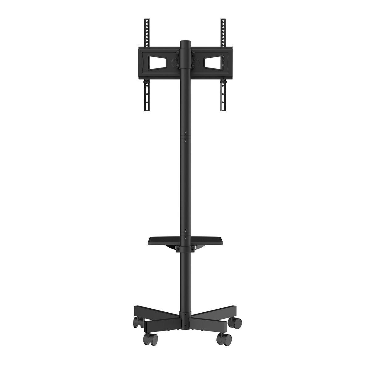 Mobile TV St& Cart for 23-60" TVs Height Adjustable Portable Rolling St& with