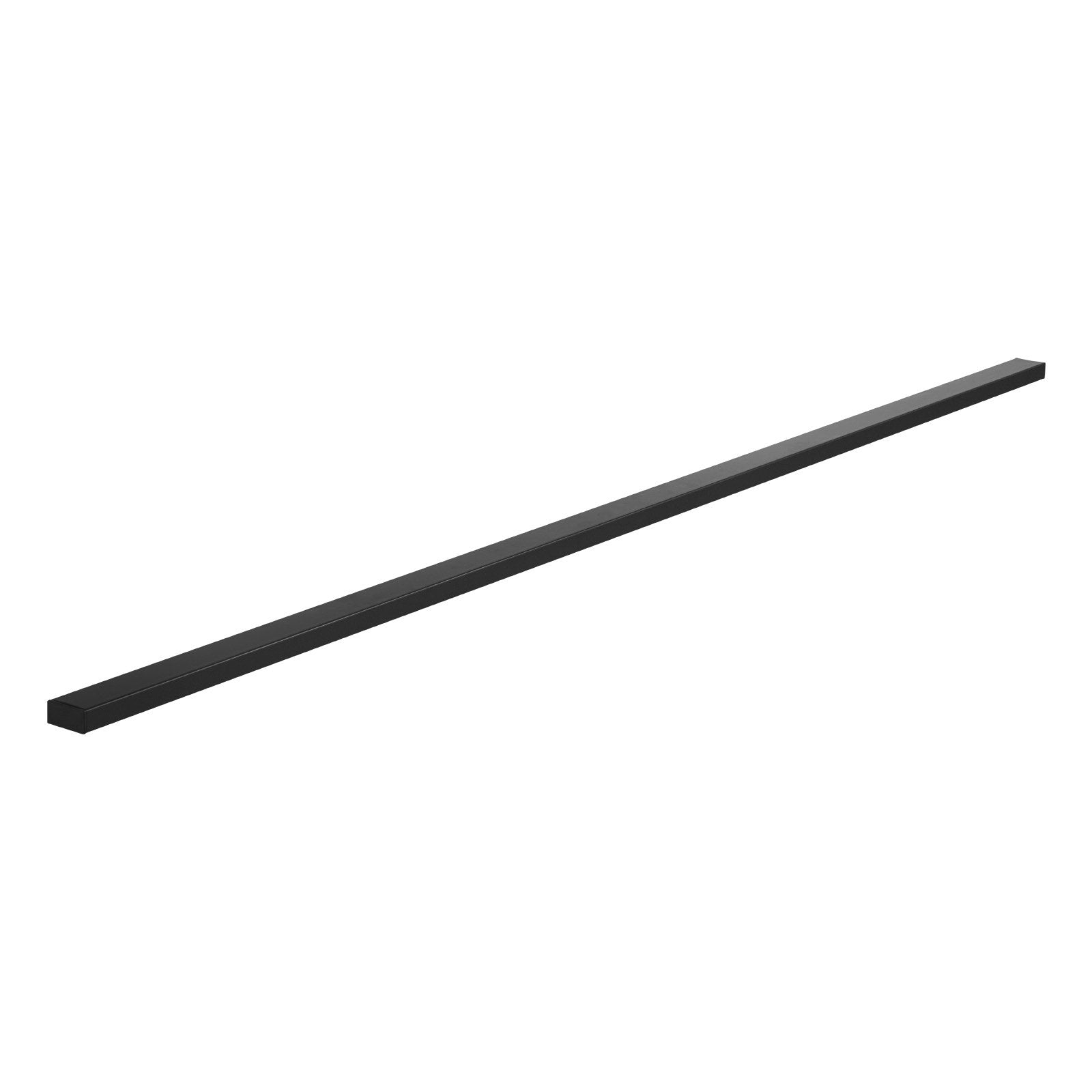 Stainless Steel Handrail 198cm Rectangular Matte Black Adjustable Stair Rail