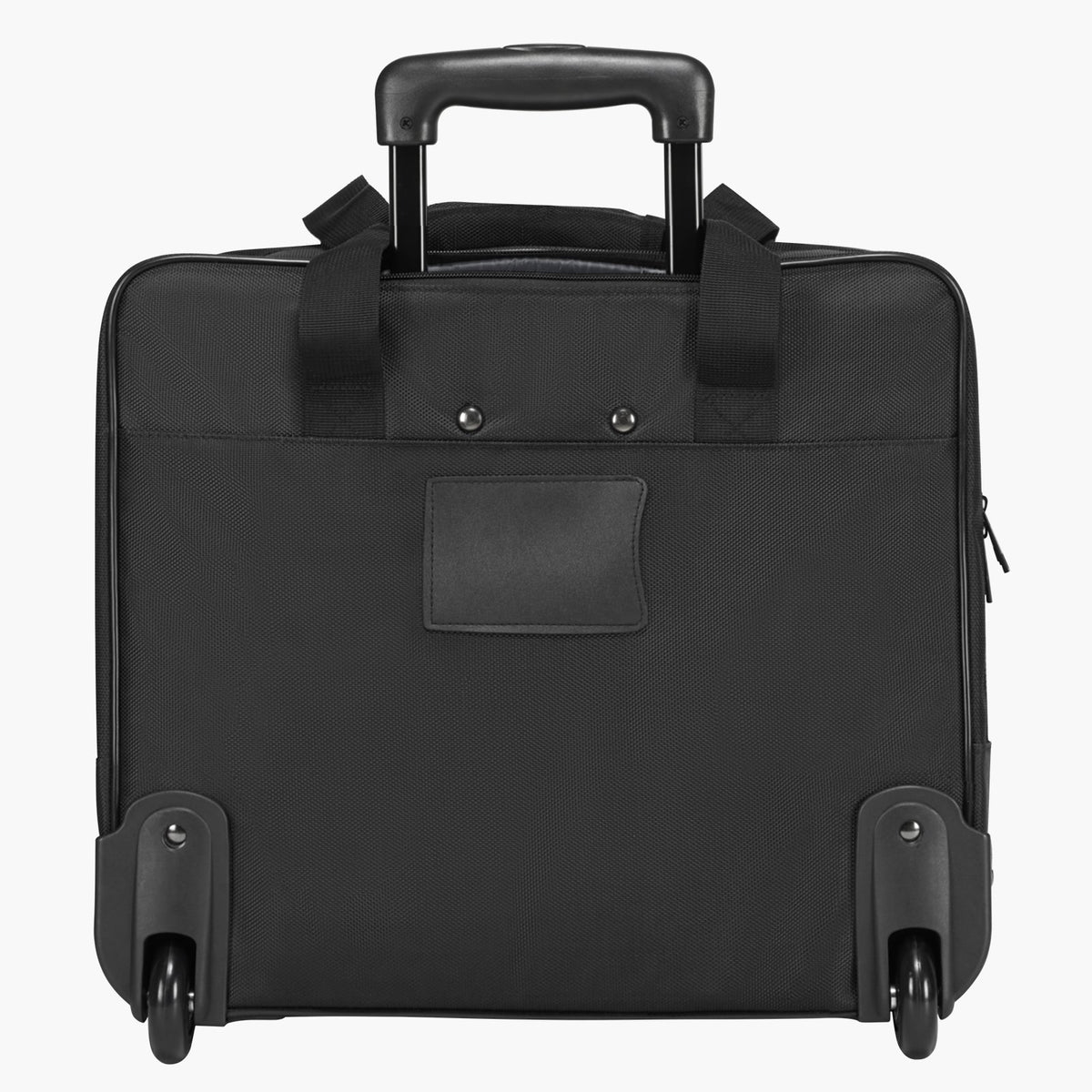 Laptop Bag Rolling Fits 15.6 Inch Wheeled Briefcase Telescoping Handle Black