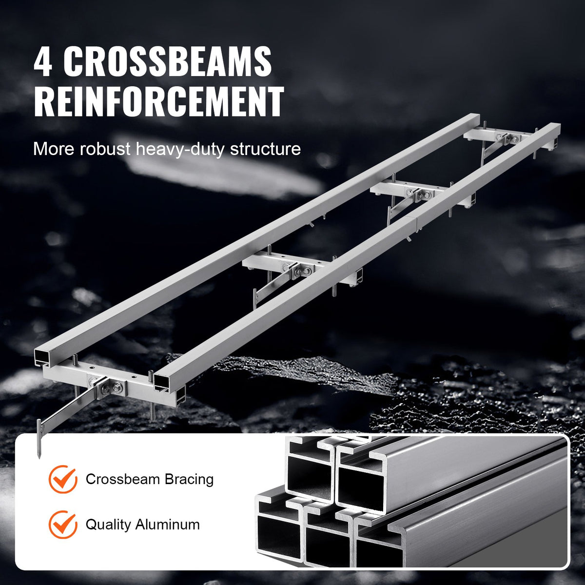 9 ft Chainsaw Mill Rail Guide System Aluminum Adjustable Milling Guide Kit