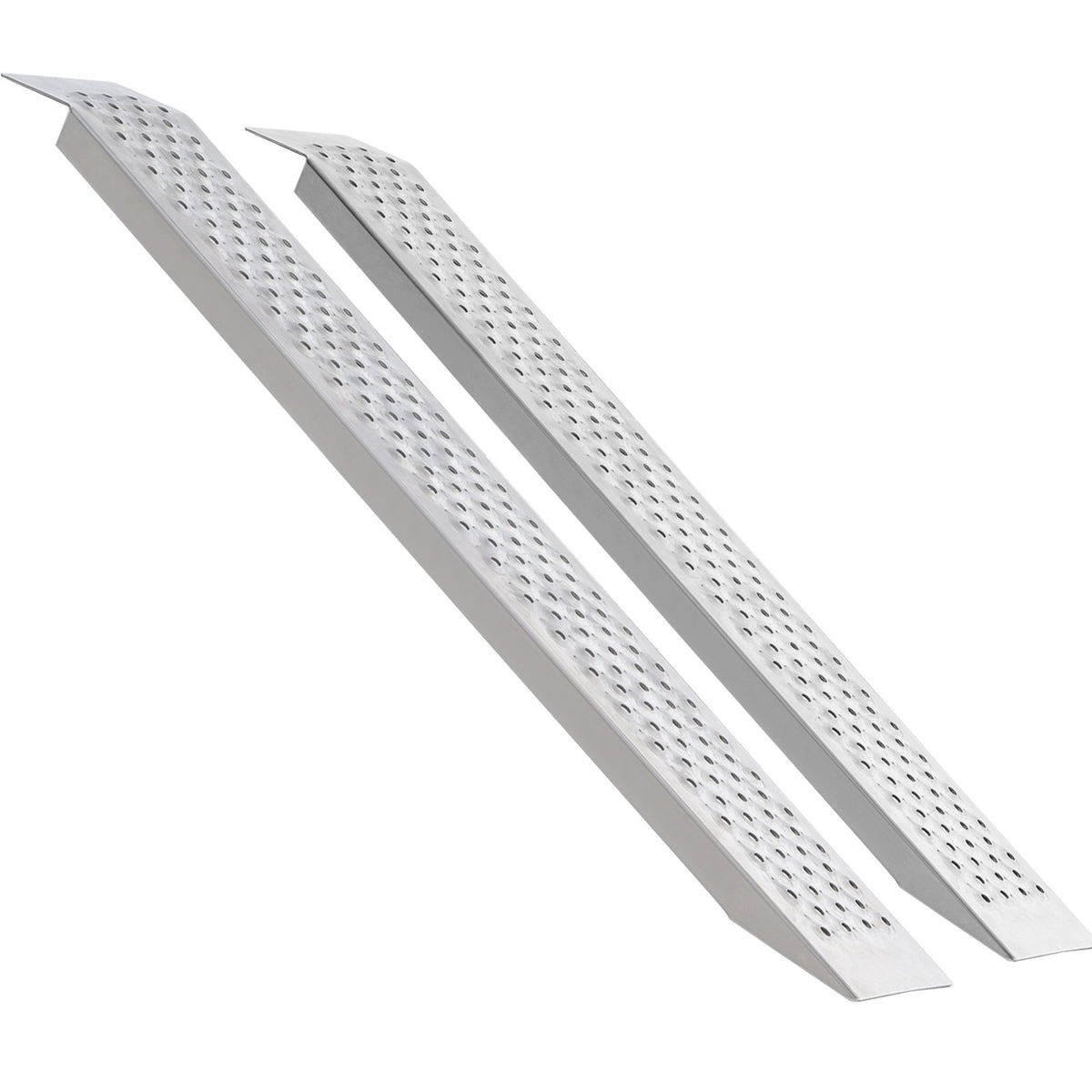 Loading Ramps Portable 2 Pcs 1200x215mm Aluminum Shed Ramp Anti-Slip Holes