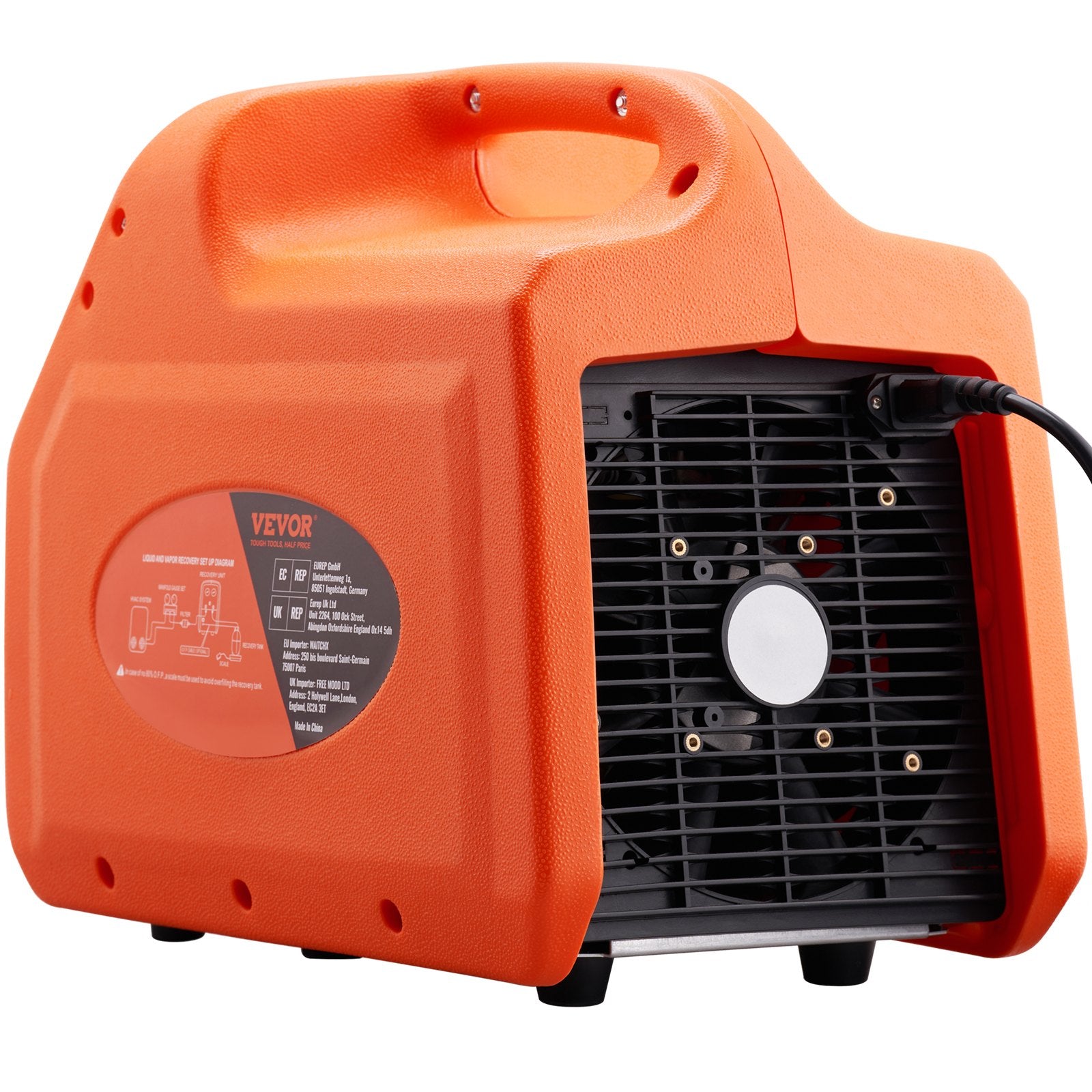 Refrigerant Recovery Machine 3/4HP 220V 50Hz Portable HVAC Car AC Vapor