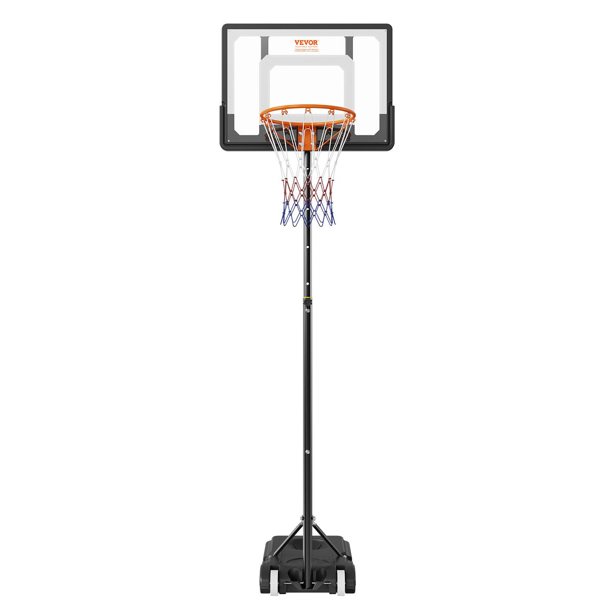 Basketball Hoop 32" Adjustable 5-7ft Portable Backboard System with Wheels &Base