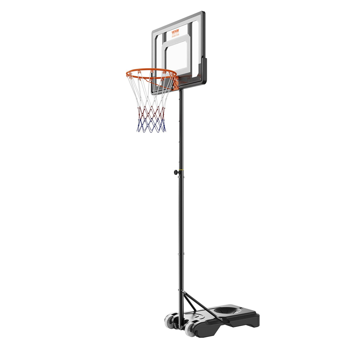 Basketball Hoop 32" Adjustable 5-7ft Portable Backboard System with Wheels &Base