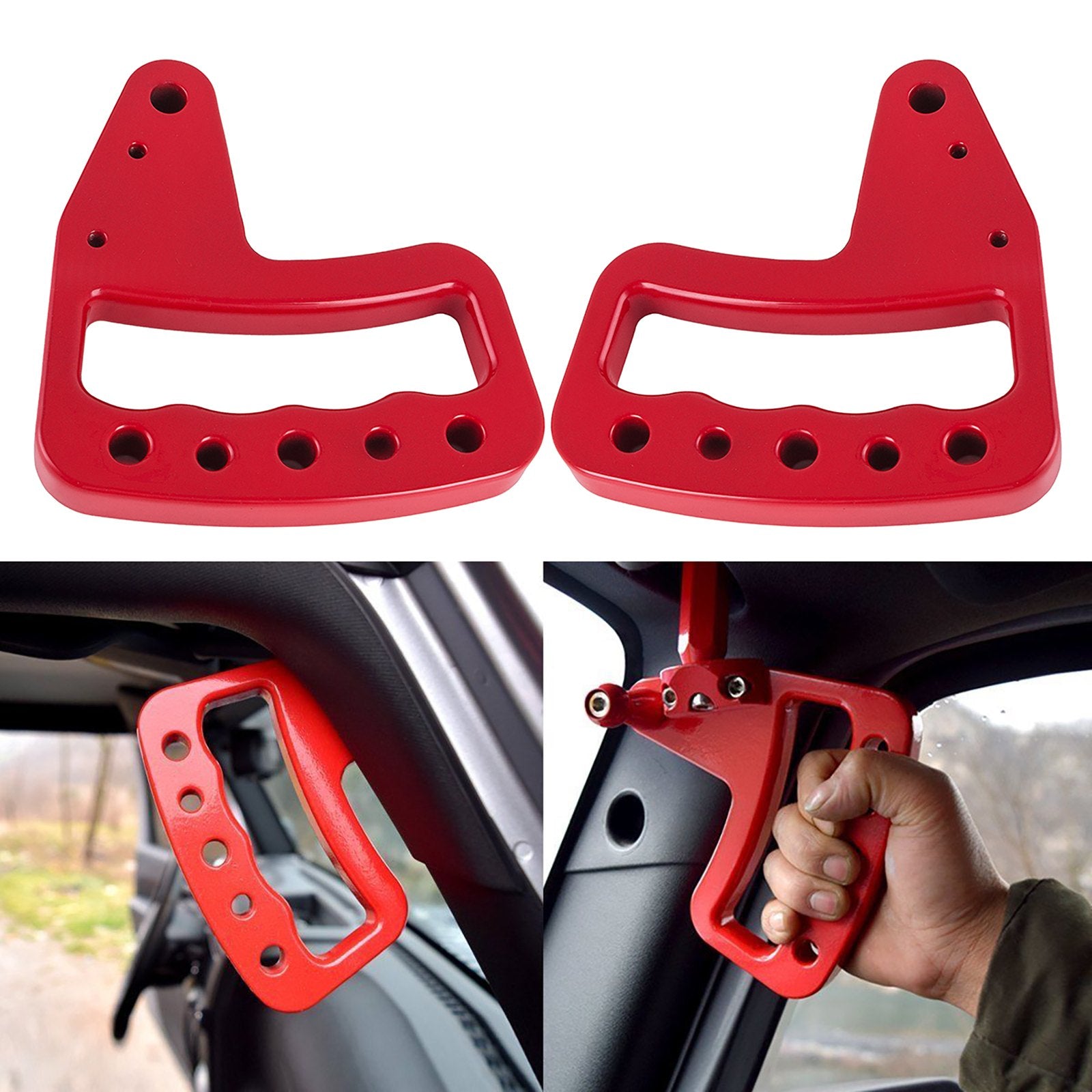 Hand Grips Front Rear for Jeep Wrangler JK 2007-2017 Compatible New