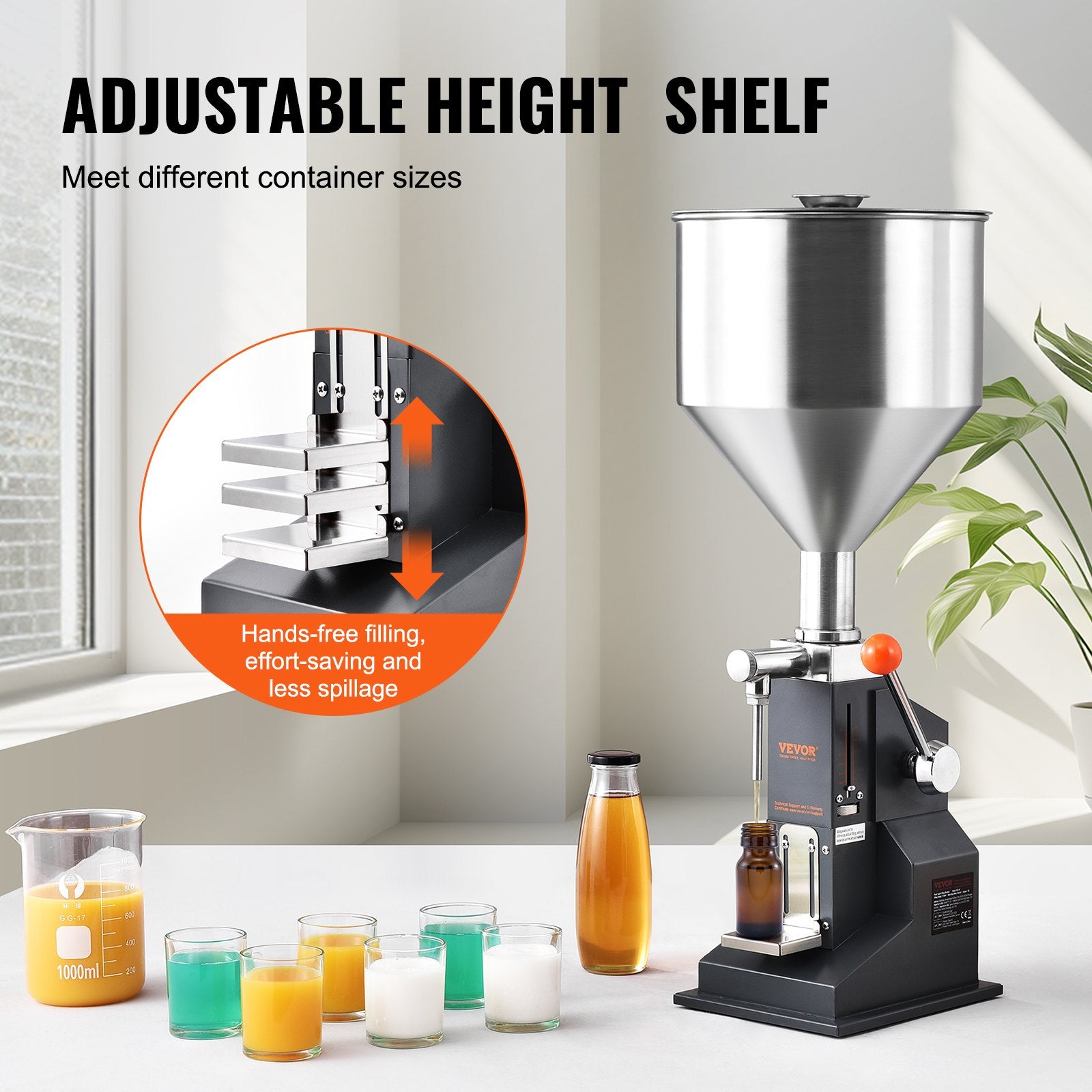 Manual Paste Liquid Filling Machine 5-50ml Stainless Steel Bottle Filler