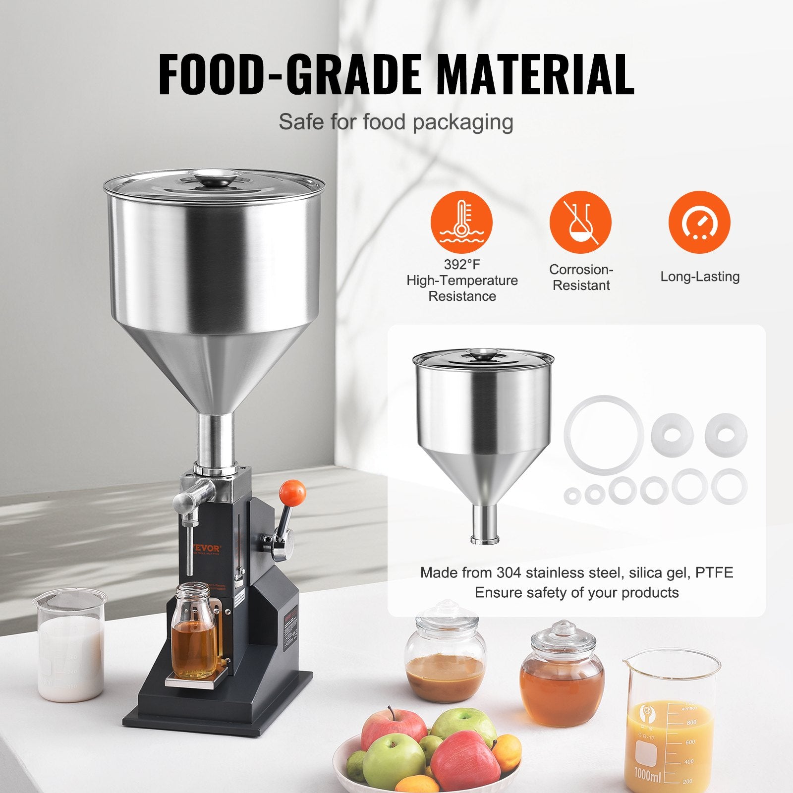 Manual Paste Liquid Filling Machine 5-50ml Stainless Steel Bottle Filler