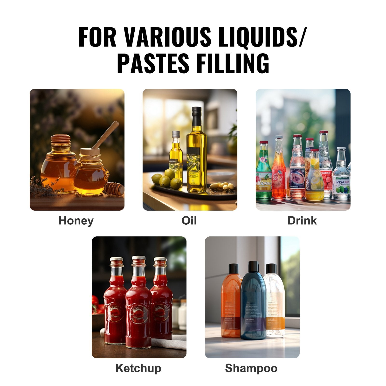 Manual Paste Liquid Filling Machine 5-50ml Stainless Steel Bottle Filler