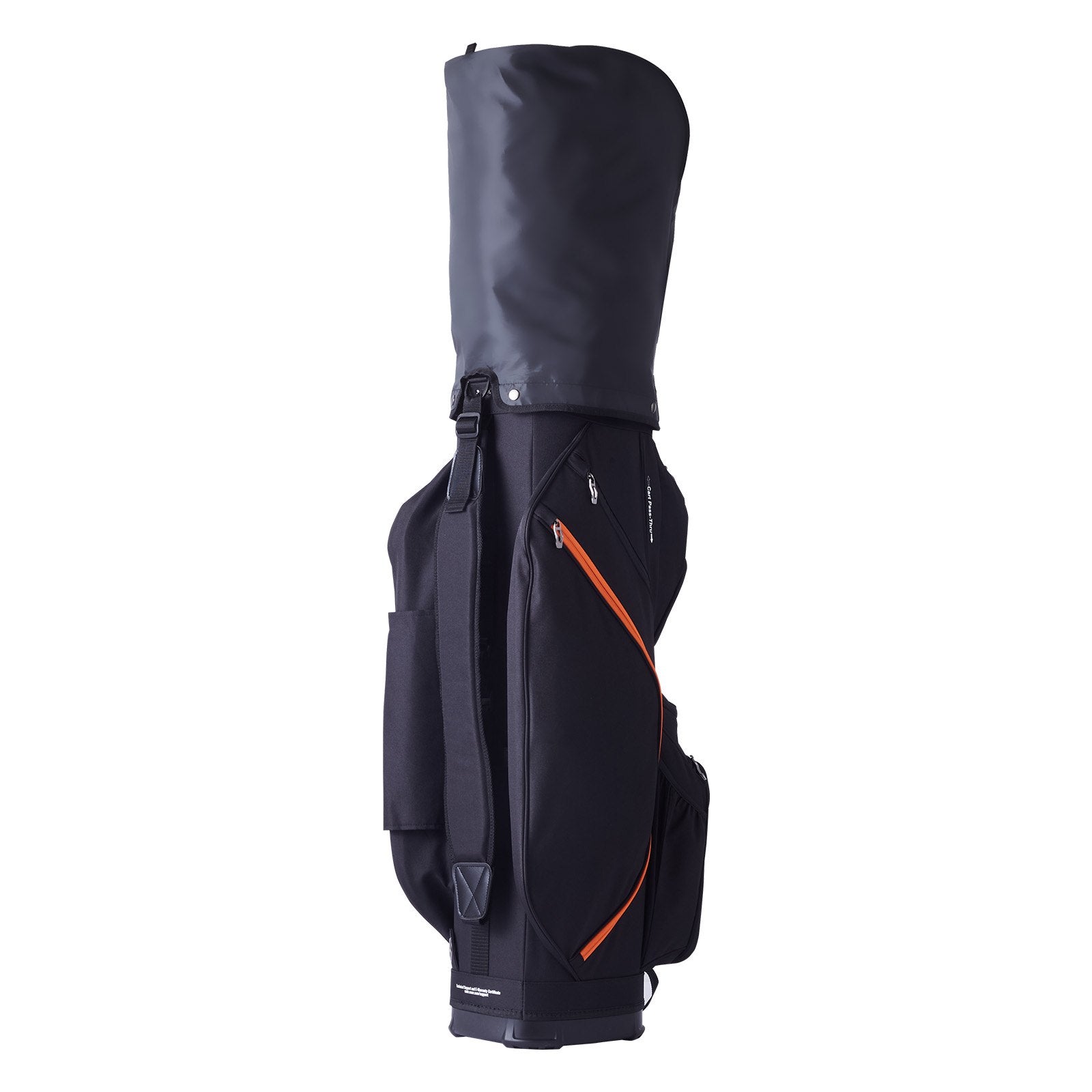 Golf Cart Bag 14-Way Top Organizer 36" 13 Pockets with Handles Black & Orange