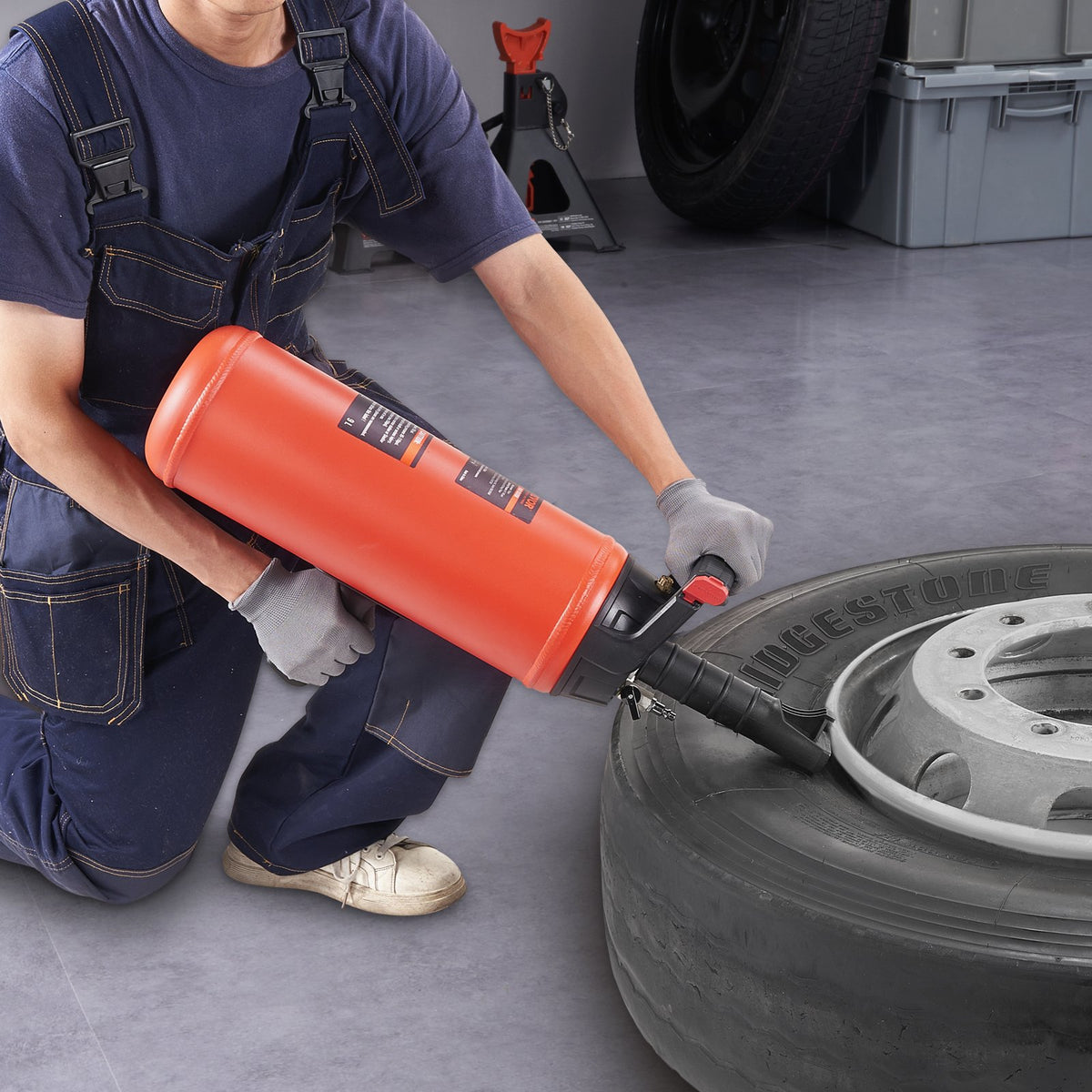 Tire Seater 2.4Gal Air Blaster 150PSI Handheld Portable Inflator Truck ATV Car