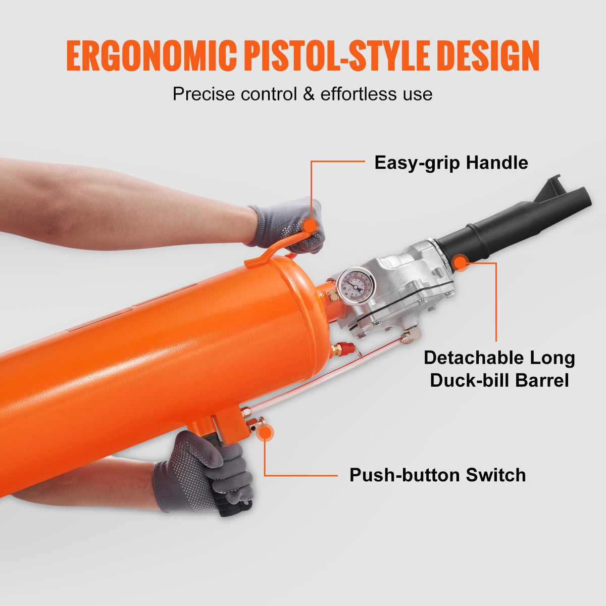 Tire Seater 2.1Gal Air Blaster 120PSI Handheld Portable Inflator Truck ATV Car