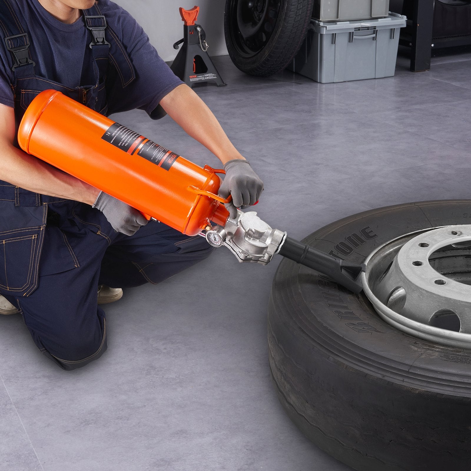 Tire Seater 2.1Gal Air Blaster 120PSI Handheld Portable Inflator Truck ATV Car