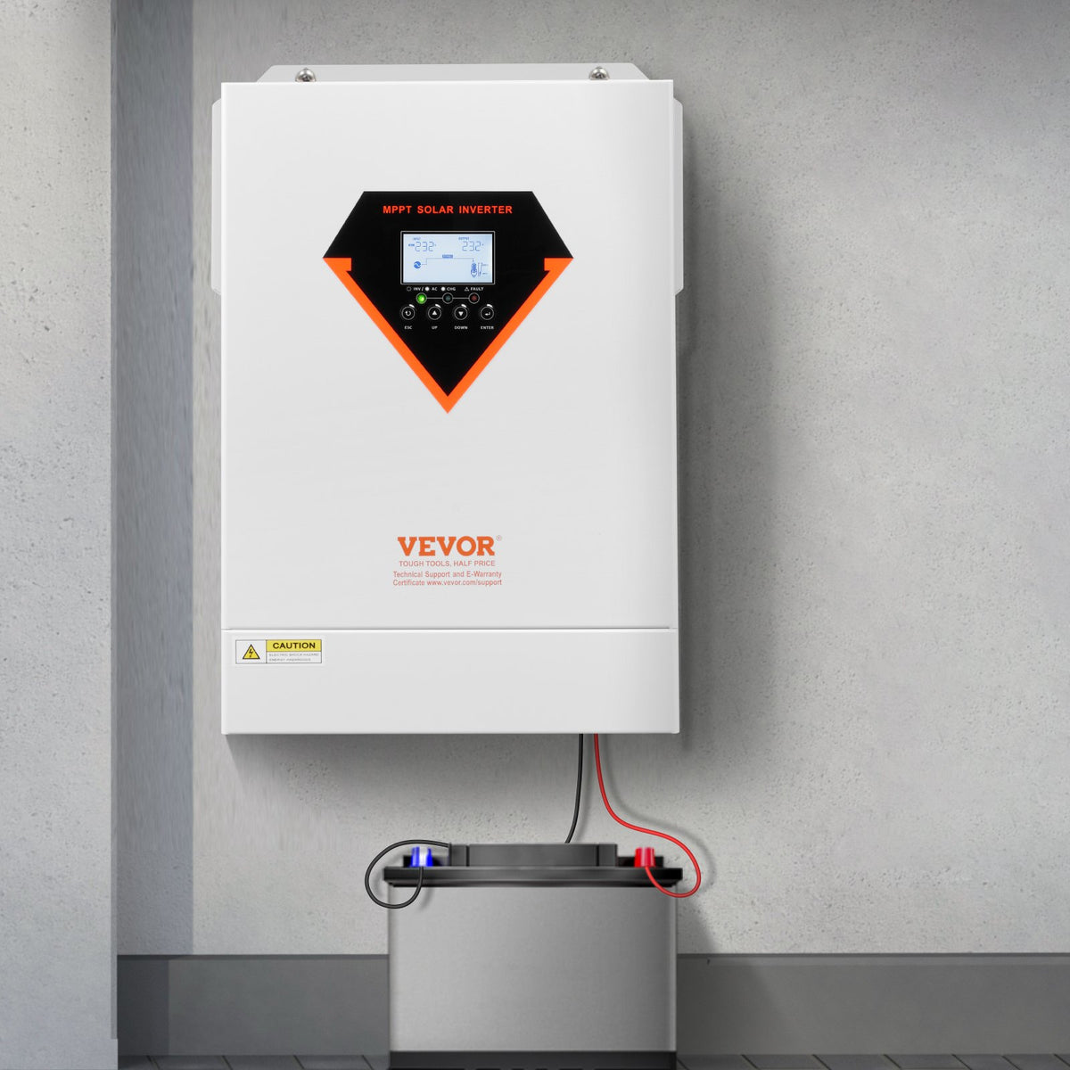 Hybrid Solar Inverter 6000W Pure Sine Wave with 120A MPPT Charger Controller