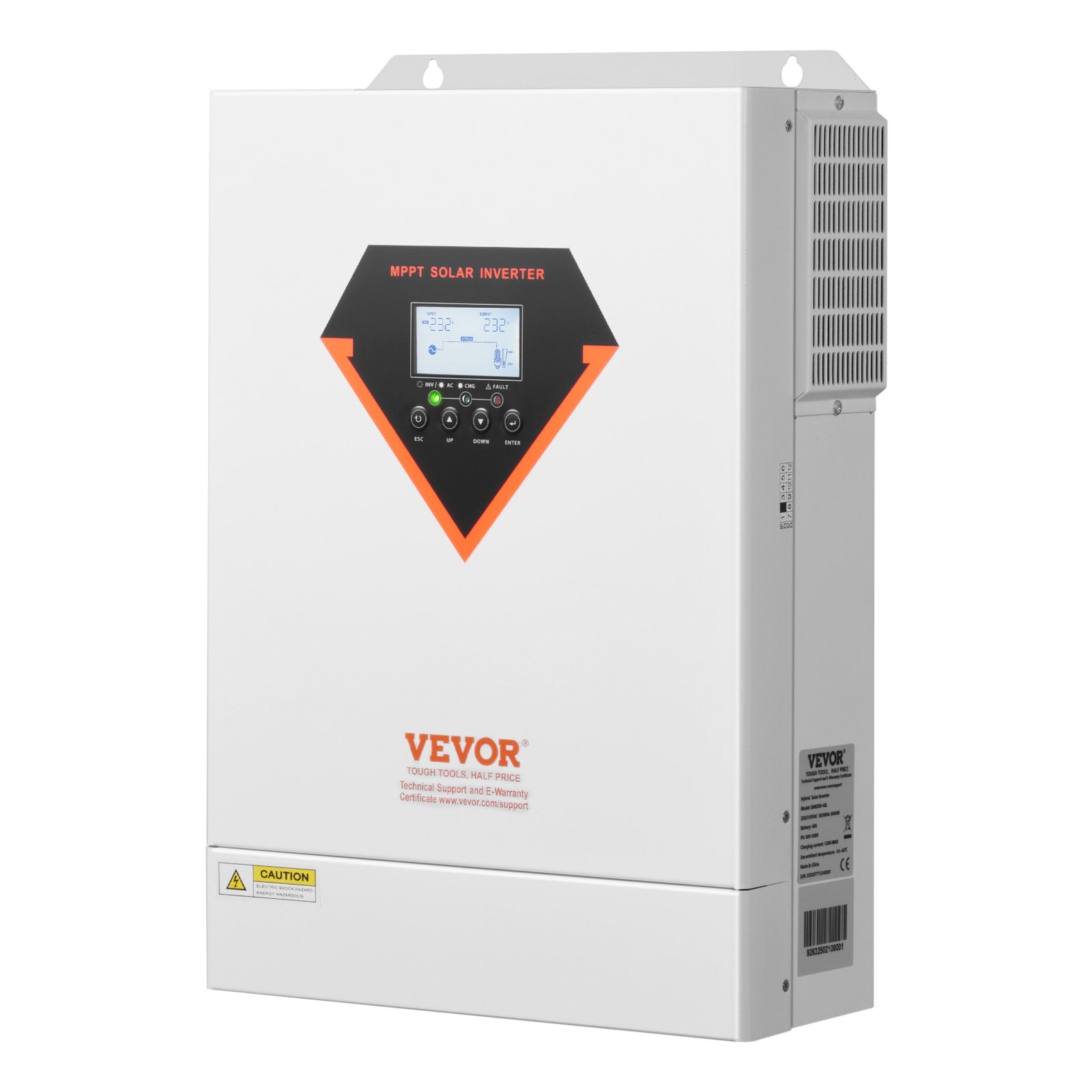 Hybrid Solar Inverter 6000W Pure Sine Wave with 120A MPPT Charger Controller