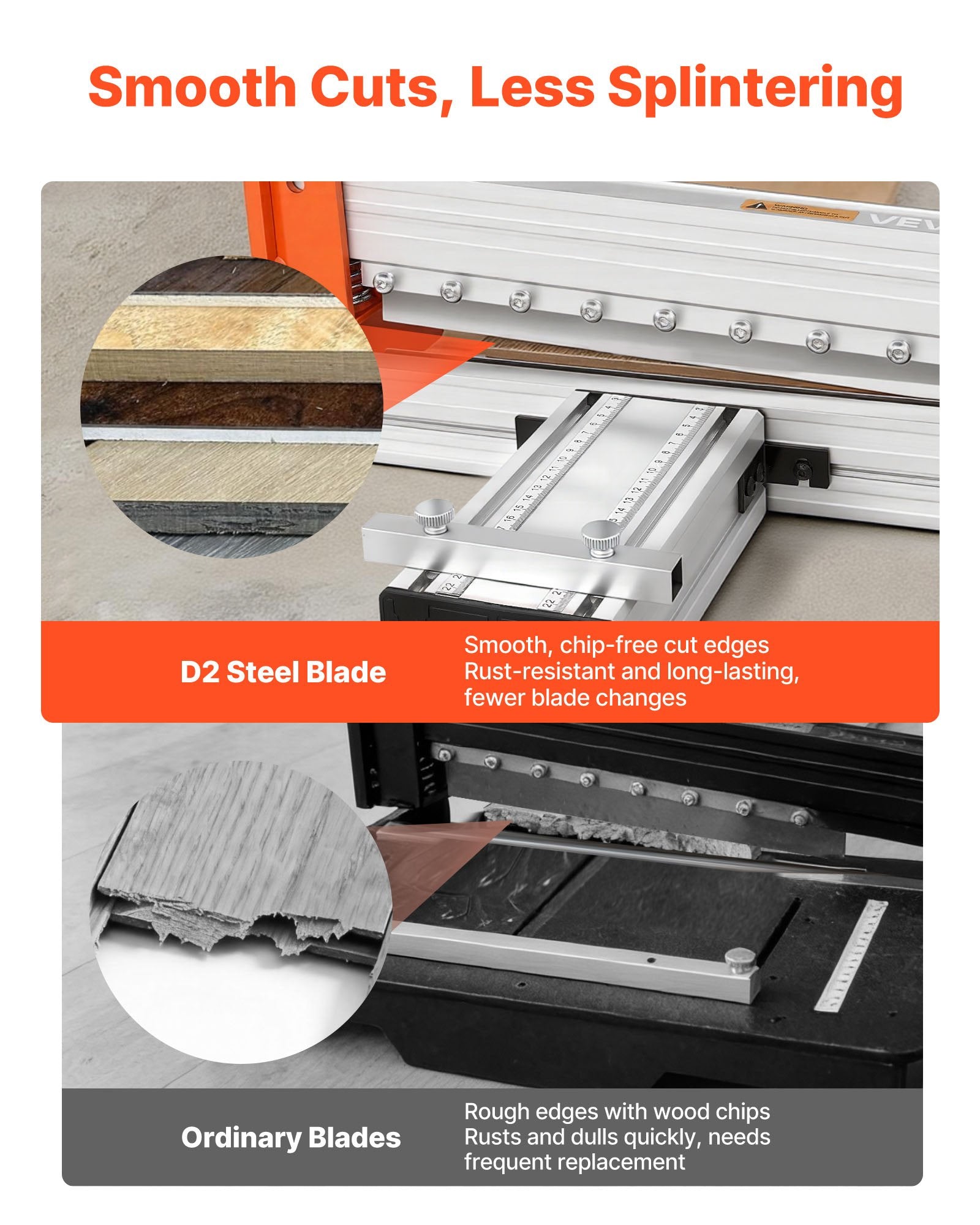 304.8mm Vinyl Floor Cutter 12mm Laminate with Aluminum Lever Telescoping Support