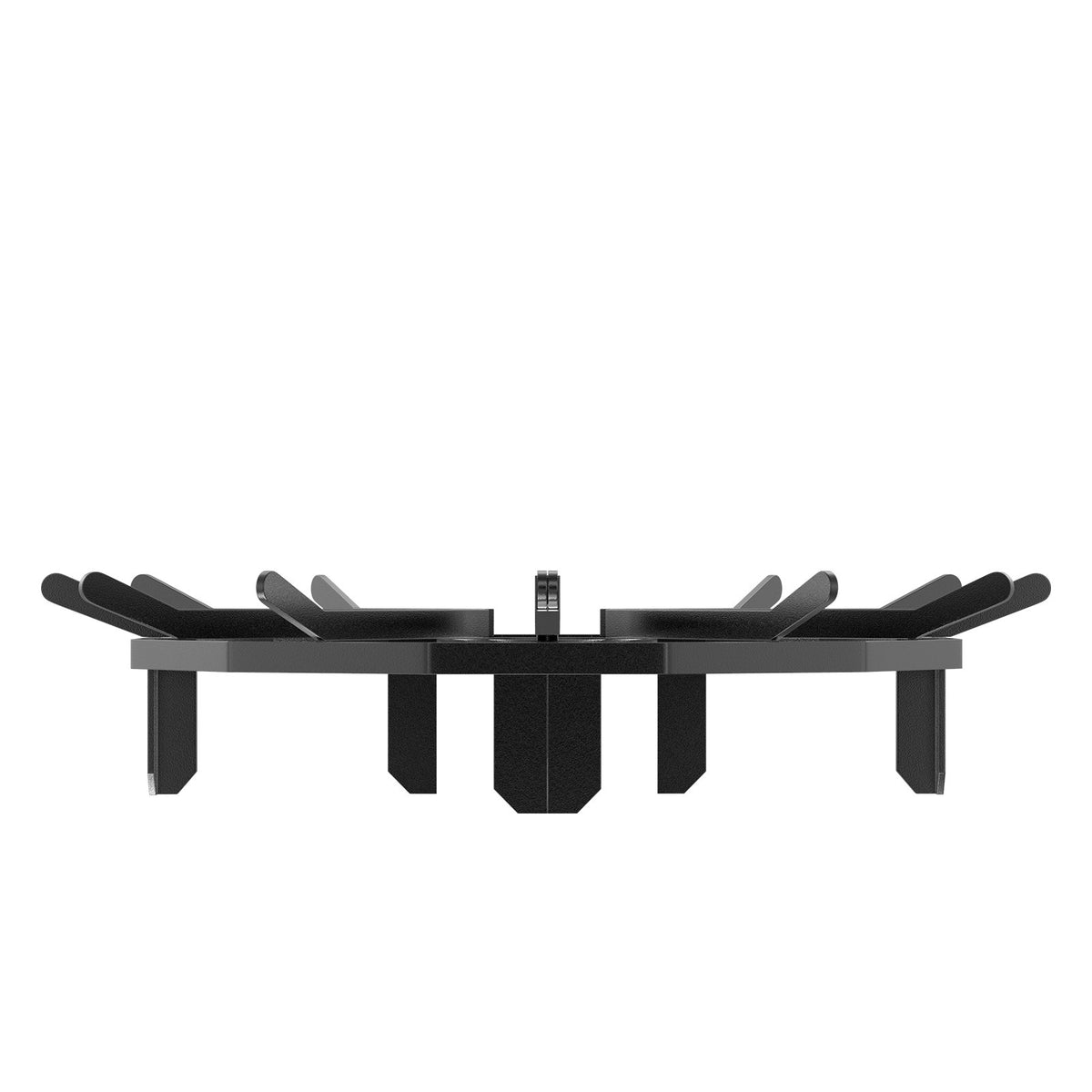 Log Grate 27" Heavy Duty Wheel Fire Grate 6 Legs Powder-Coated Steel Stove Pit