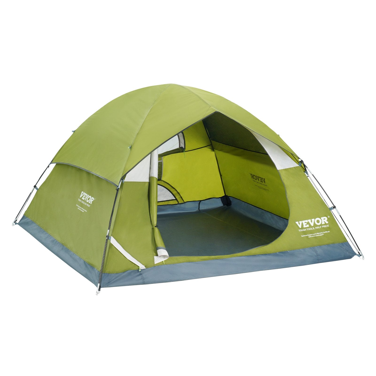 Camping Tent 7x7x4ft Waterproof Lightweight 6-Person Door Window Tent