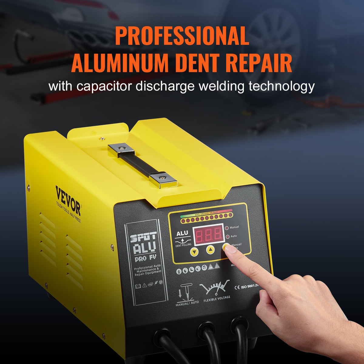 Spot Welder Dent Puller 300W Kit with Heat Gun for Aluminum Car Panels