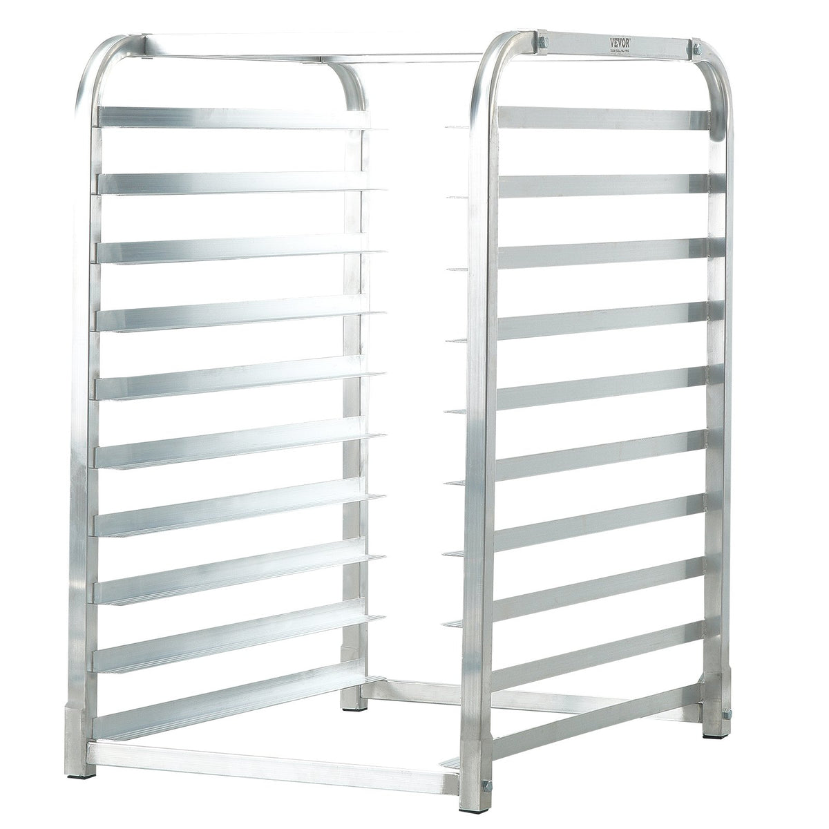 Bun Pan Rack 10Tier Aluminum Commercial Bakery Racking Trolley with Brake Wheels