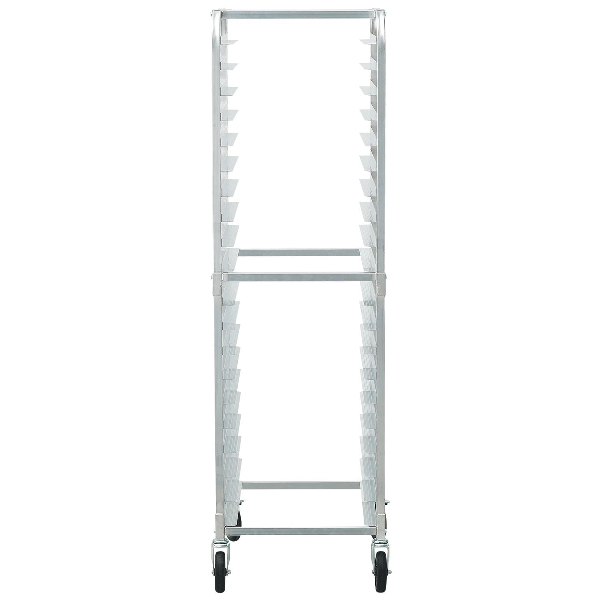 Bun Pan Rack 20Tier Aluminum Commercial Bakery Racking Trolley with Brake Wheels