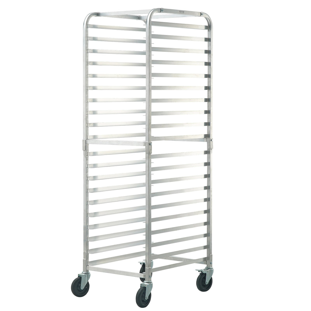 Bun Pan Rack 20Tier Aluminum Commercial Bakery Racking Trolley with Brake Wheels
