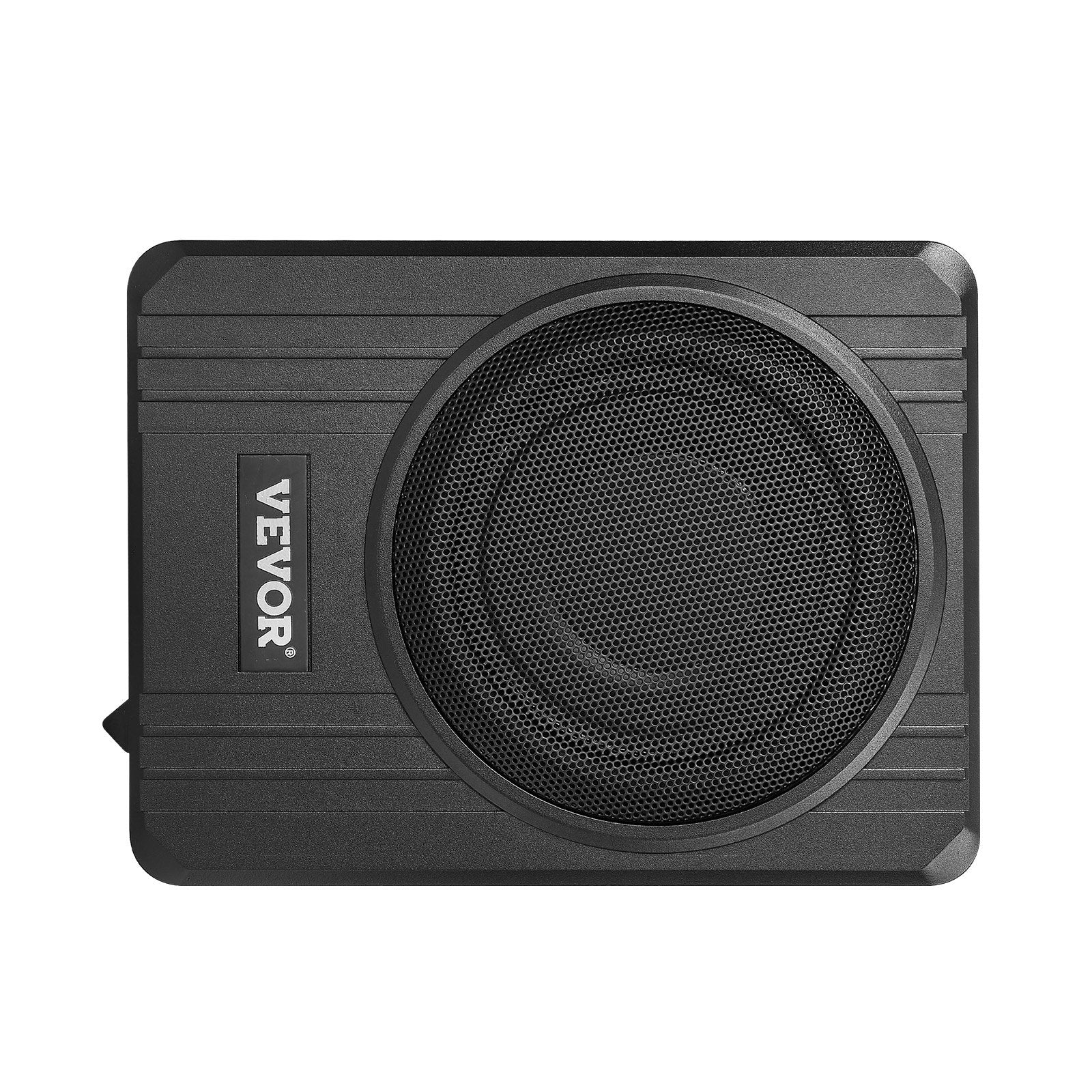 8" 400W Underseat Car Subwoofer Slim Powered Amplifier Input Controller