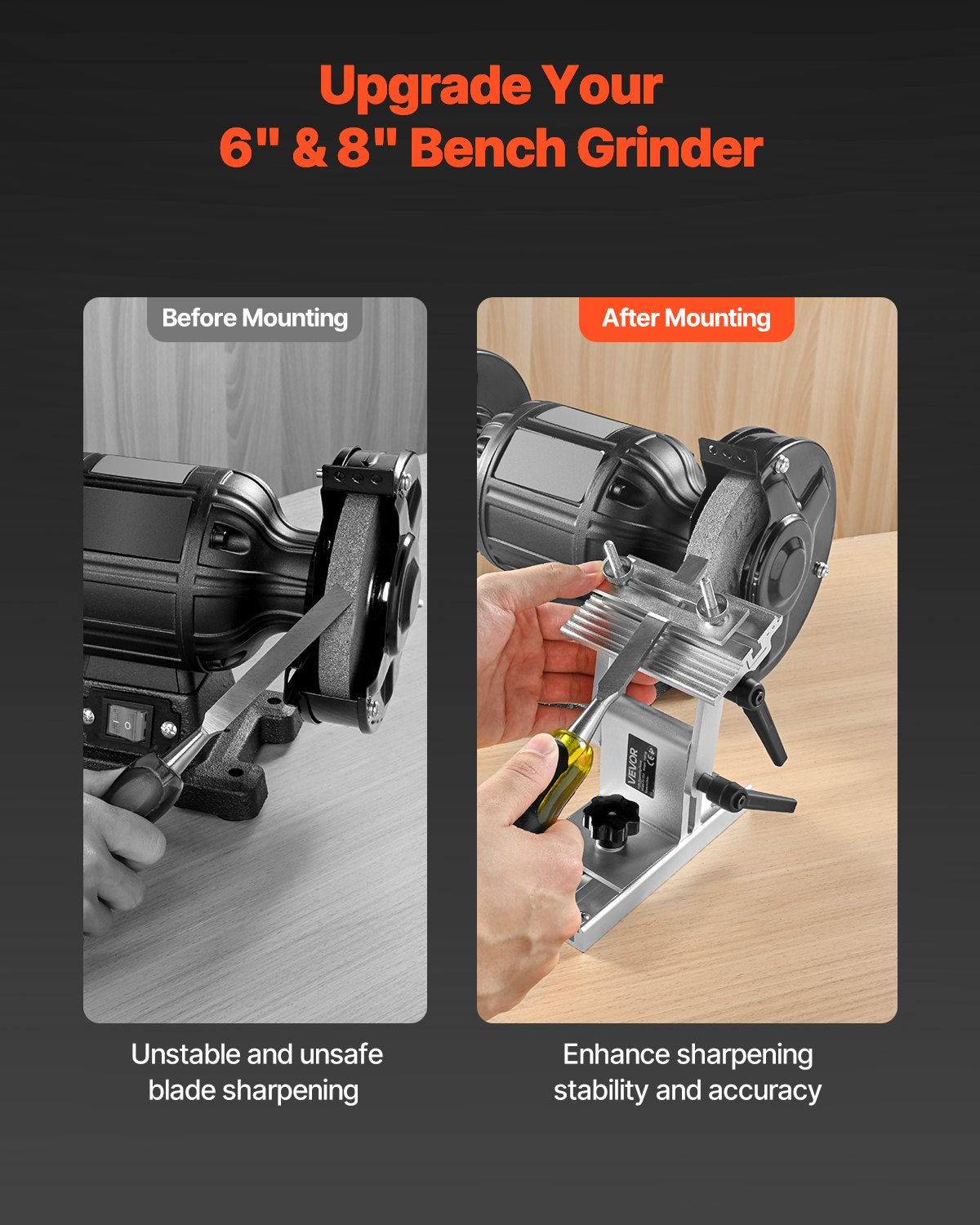 Sharpening Tool Rest Jig Adjustable Bench Grinder Blade Chisel Guide