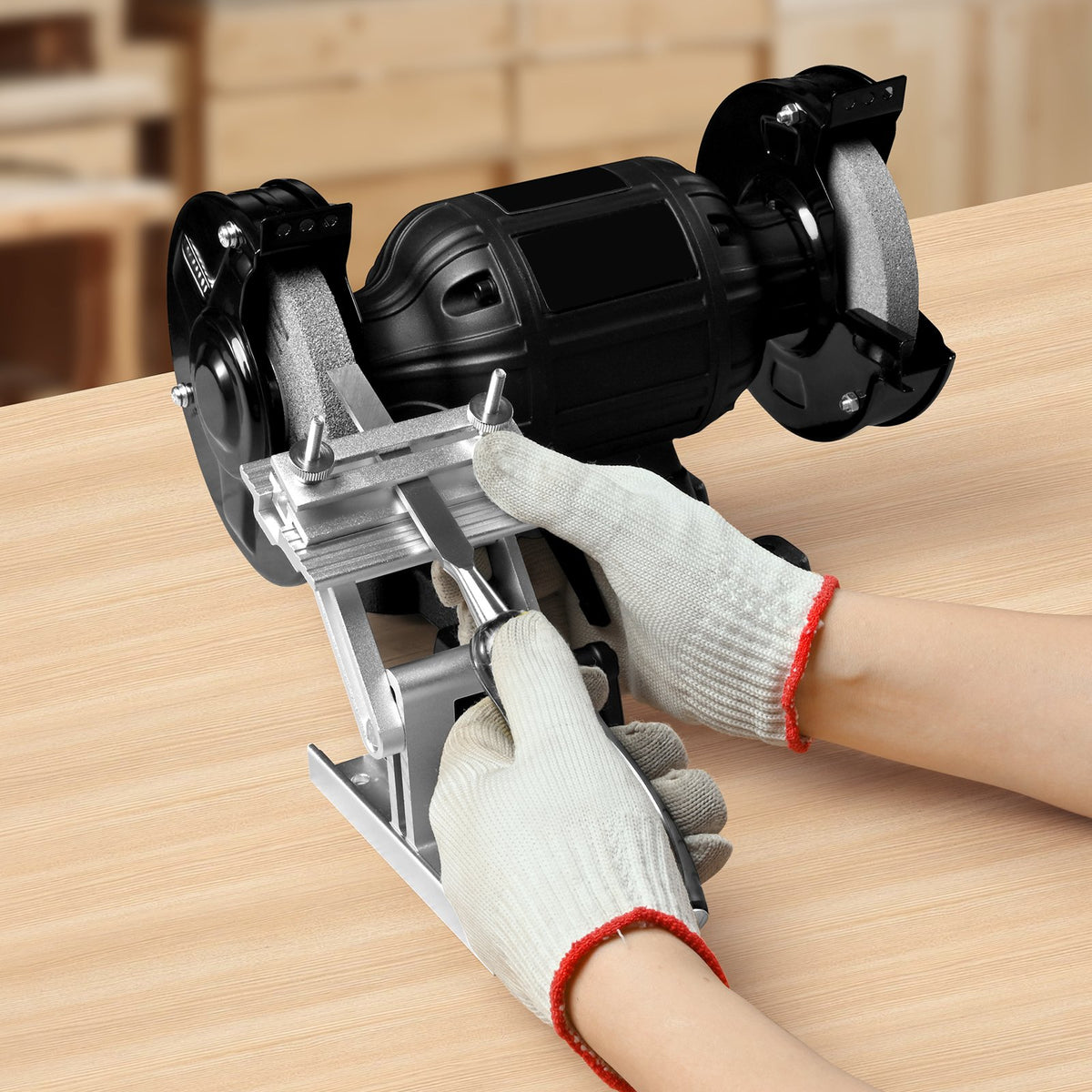 Sharpening Tool Rest Jig Adjustable Bench Grinder Blade Chisel Guide