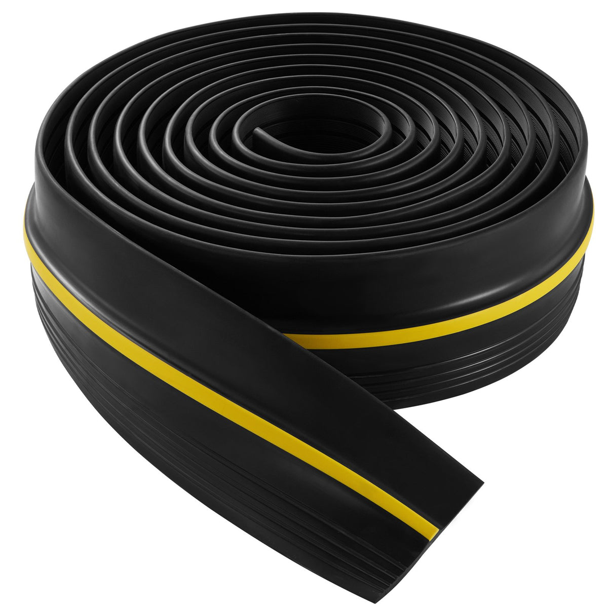 Garage Door Threshold Bottom Seal Kit 16FT U-Shape O-Ring PVC Weatherstrip Black
